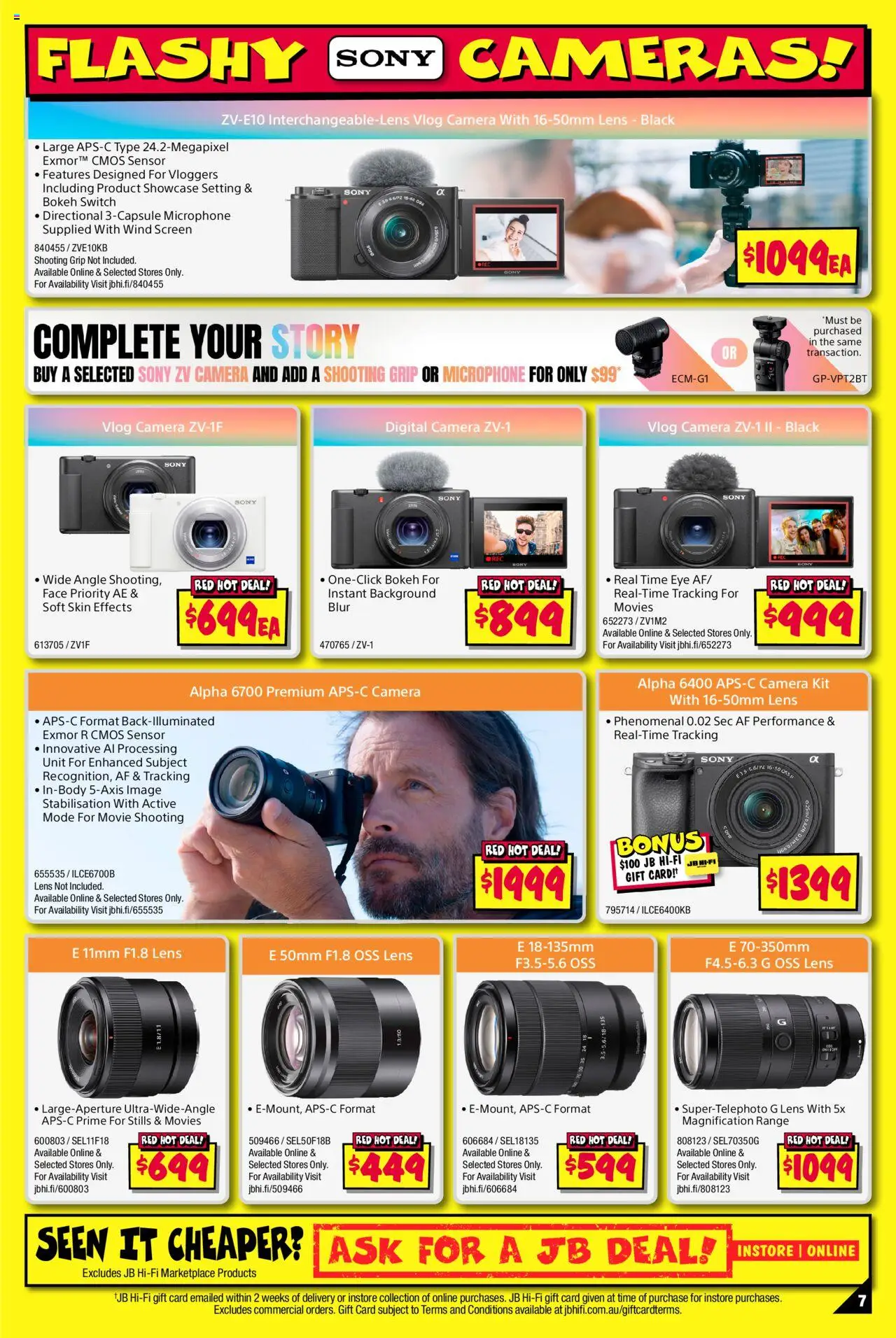 JB Hi-Fi catalogue - valid from 02.10.2025 | Page: 7 | Products: Digital, Camera, Microphone, Screen
