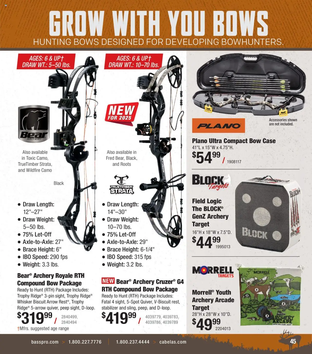 Cabela's Archery 25 - valid from 15.07.2025 | Page: 45 | Products: Bow, Arrow, Archery, Weight
