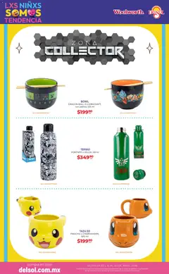Vista previa de Del Sol y Woolworth katalog Día del Niño 2026, nuevo folleto de la tienda, válido en México a partir del 16.04.2026 | Página: 14 | Productos: Taza, Bowl, Termo