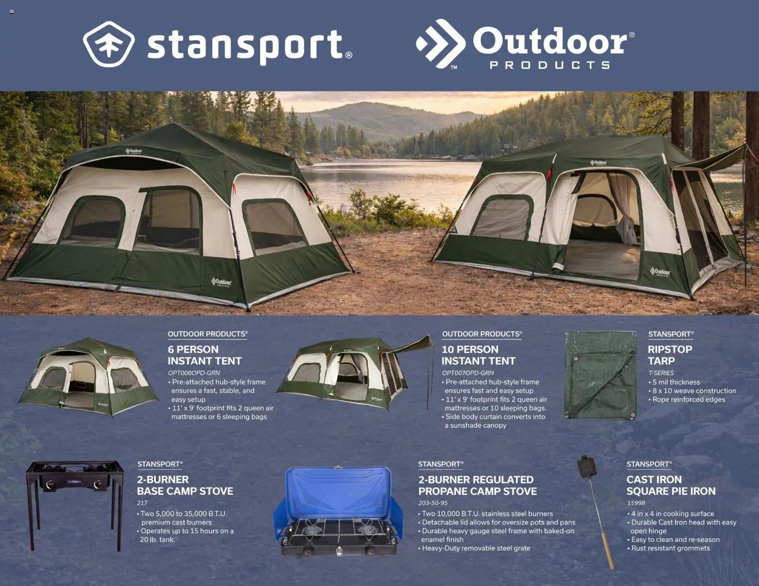 Dunham's Sports Camping & Outdoors Guide - valid from 16.04.2026 | Page: 12 | Products: Grate, Hinge, Stove, Iron