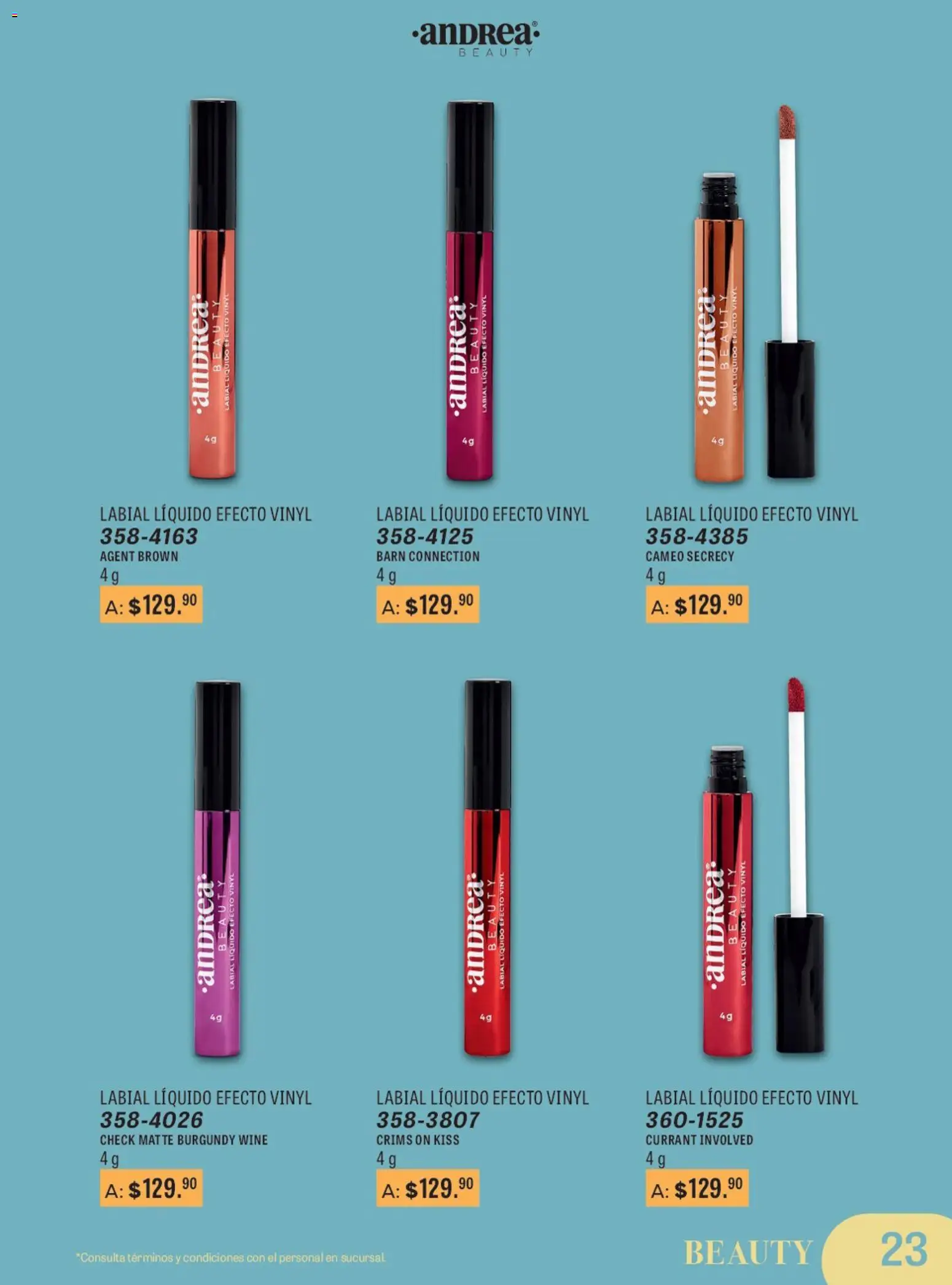 Nuevas ofertas de Andrea válidas en toda la República Mexicana desde el 11.01.2026. ¡Encuentra las mejores ofertas en Andrea catálogo Para Las Fiestas! | Página: 23