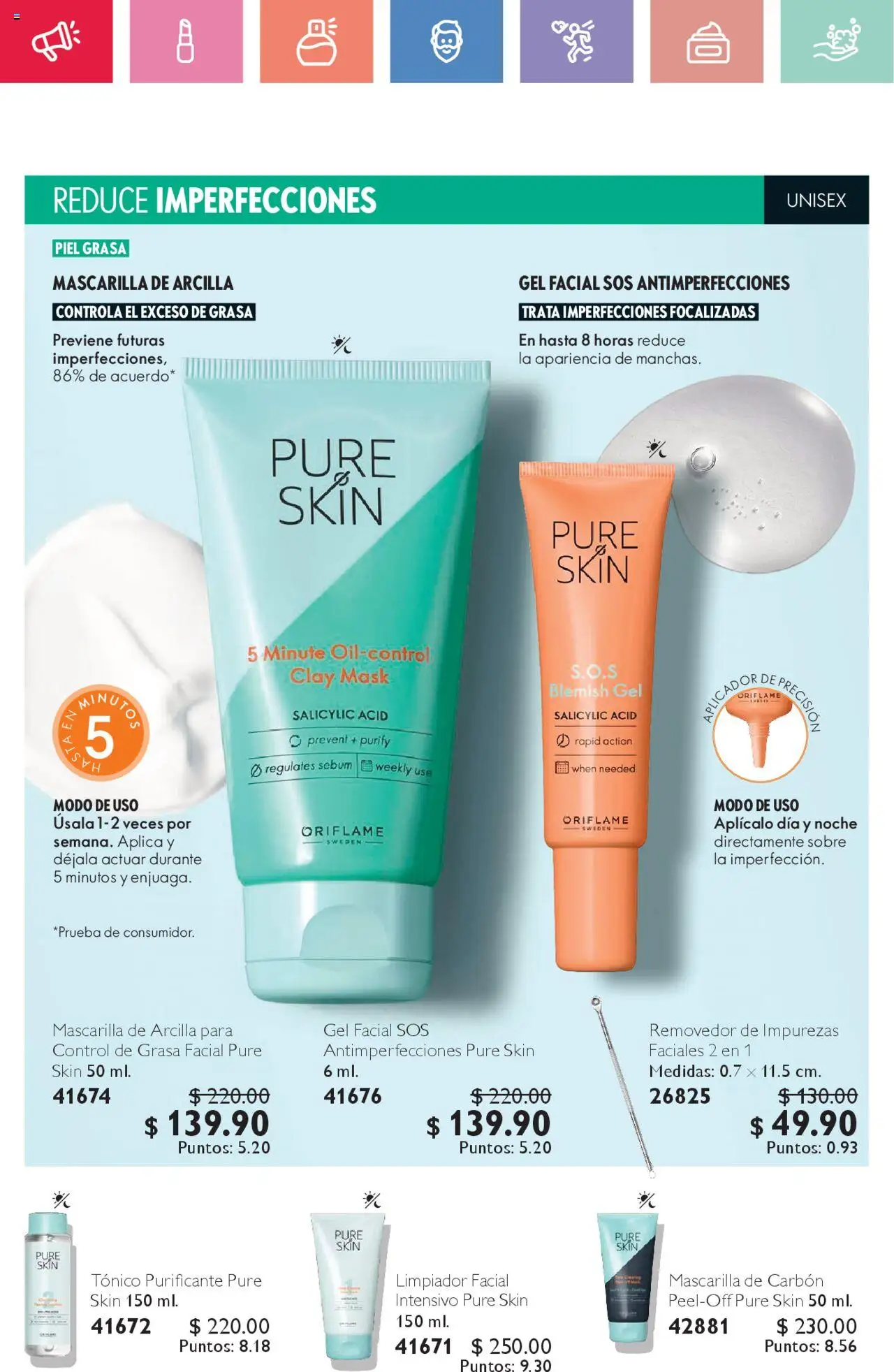 Nuevas ofertas de Oriflame válidas en toda la República Mexicana desde el 02.08.2025. ¡Encuentra las mejores ofertas en Oriflame - Campaña 11 2025! | Página: 56 | Productos: Limpiador, Limpiador facial, Mascarilla, Sobre
