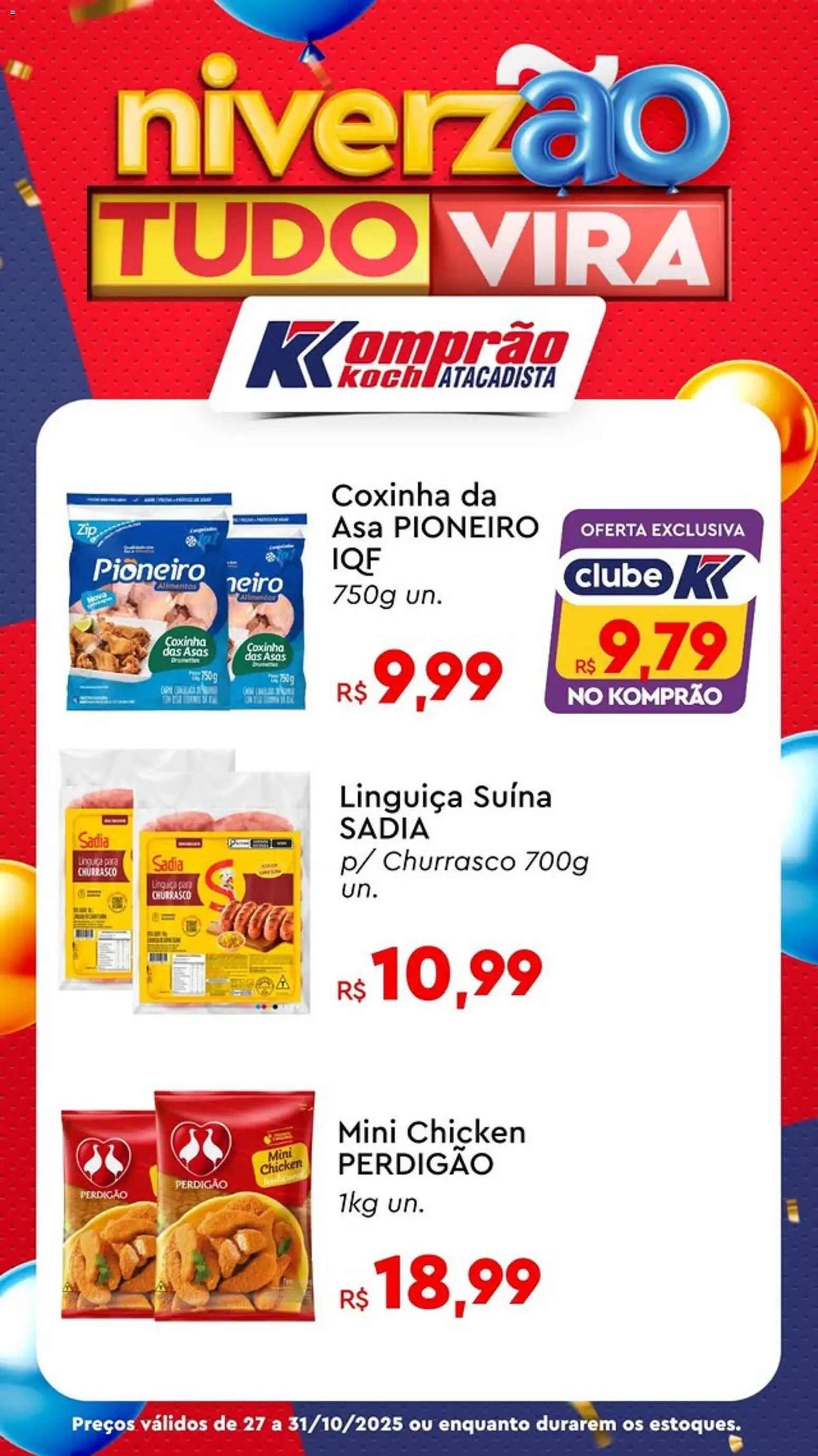 Komprao Atacadista Folheto - válido de 27.10.2025 | Página: 3 | Produtos: Linguiça