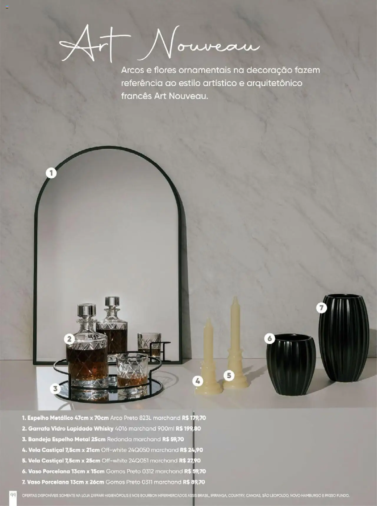 Zaffari Folheto - válido de 09.06.2025 | Página: 44 | Produtos: Flores, Vaso, Bourbon, Bandeja