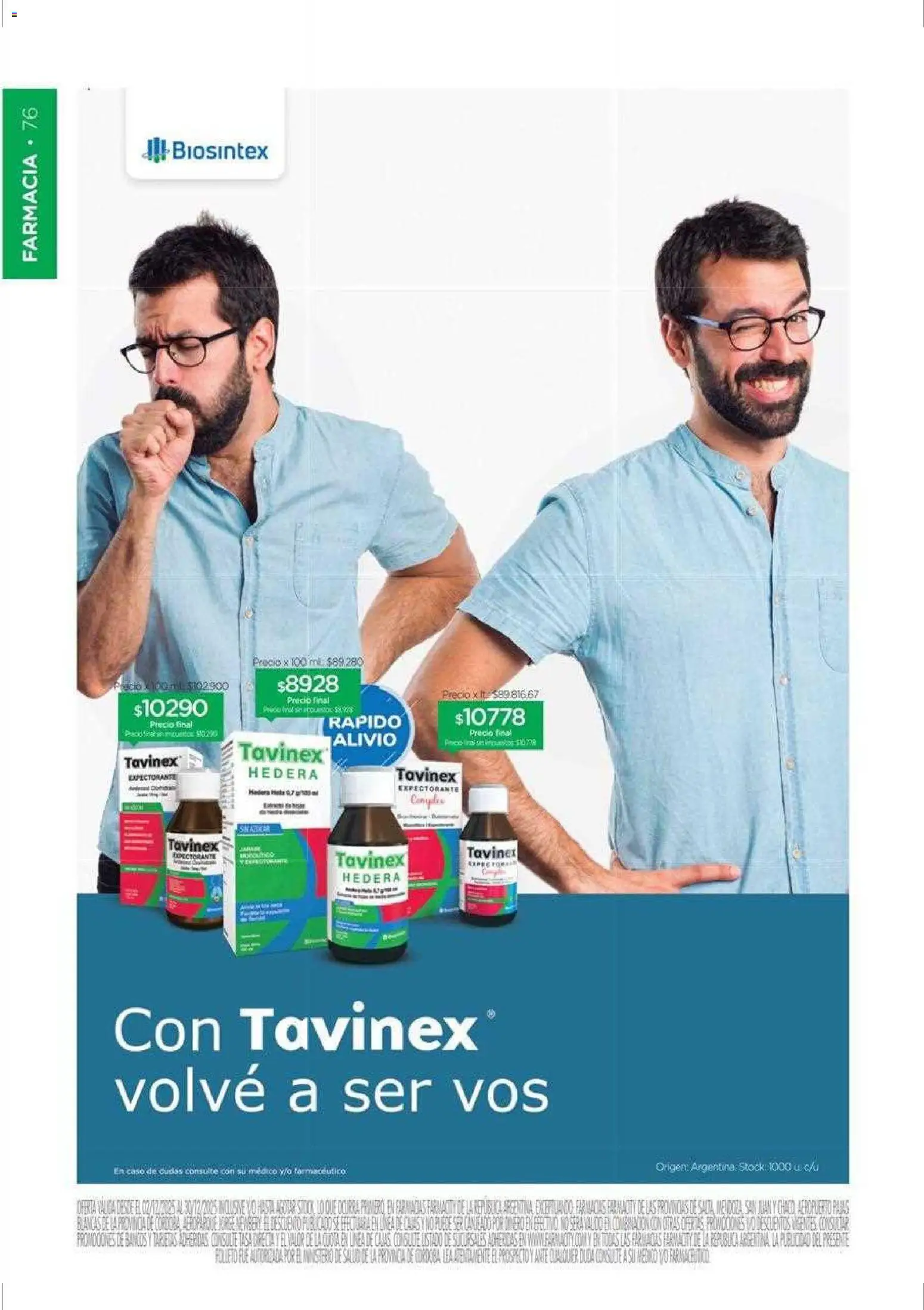 Farmacity catálogo │ válido desde el 02.12.2025 | Página: 76 | Productos: Caso