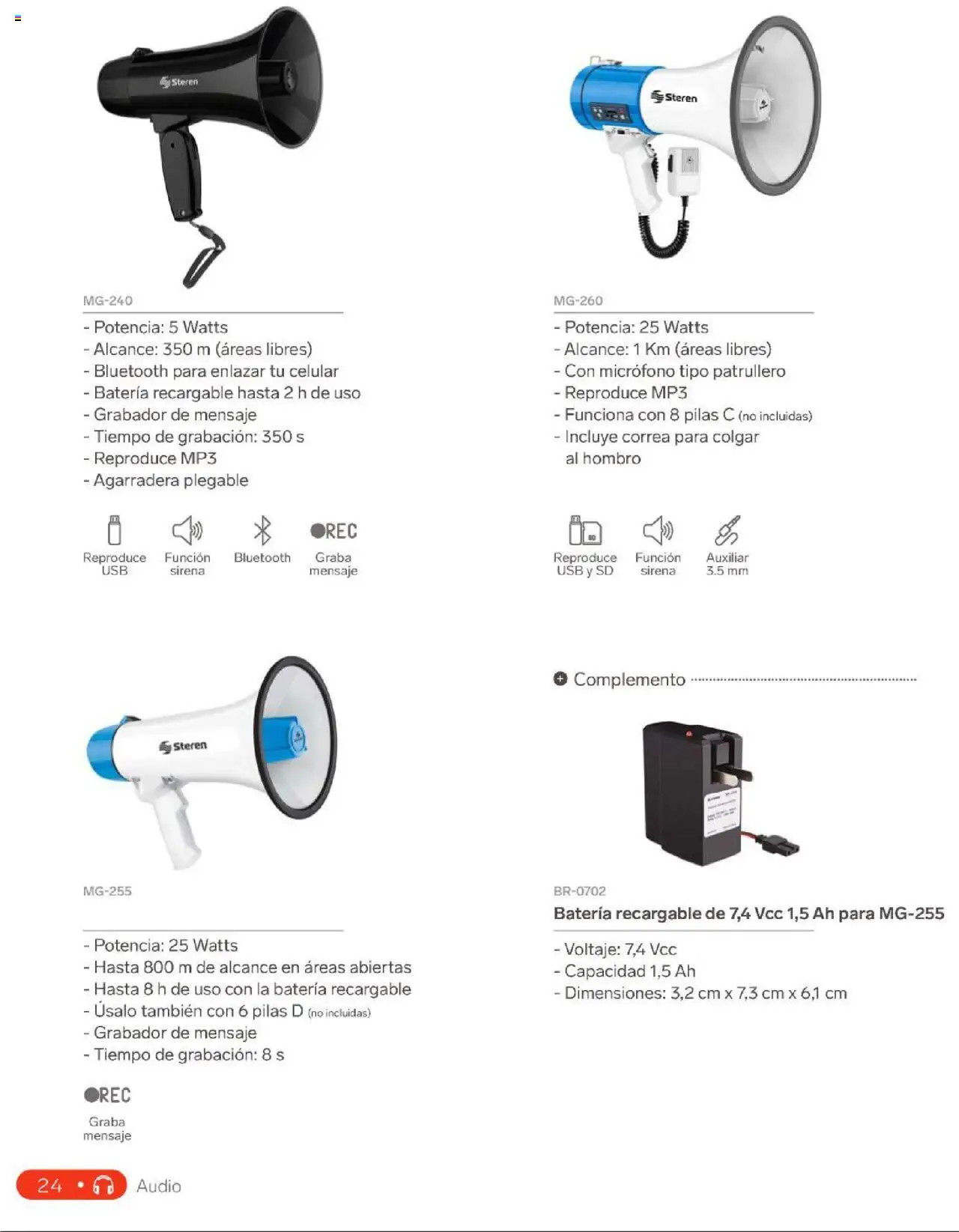 Nuevas ofertas de Steren válidas en toda la República Mexicana desde el 01.01.2025. ¡Encuentra las mejores ofertas en Steren catálogo! | Página: 42 | Productos: Usb, Audio, Batería, Pilas