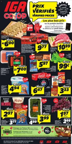 Preview of IGA weekly flyer / circulaire from shop IGA valid from 24.07.2025