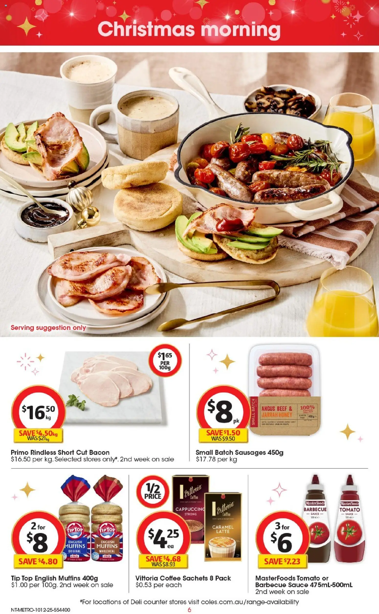Coles catalogue - valid from 10.12.2025 | Page: 7 | Products: Bacon, Coffee, Beef, Sauce