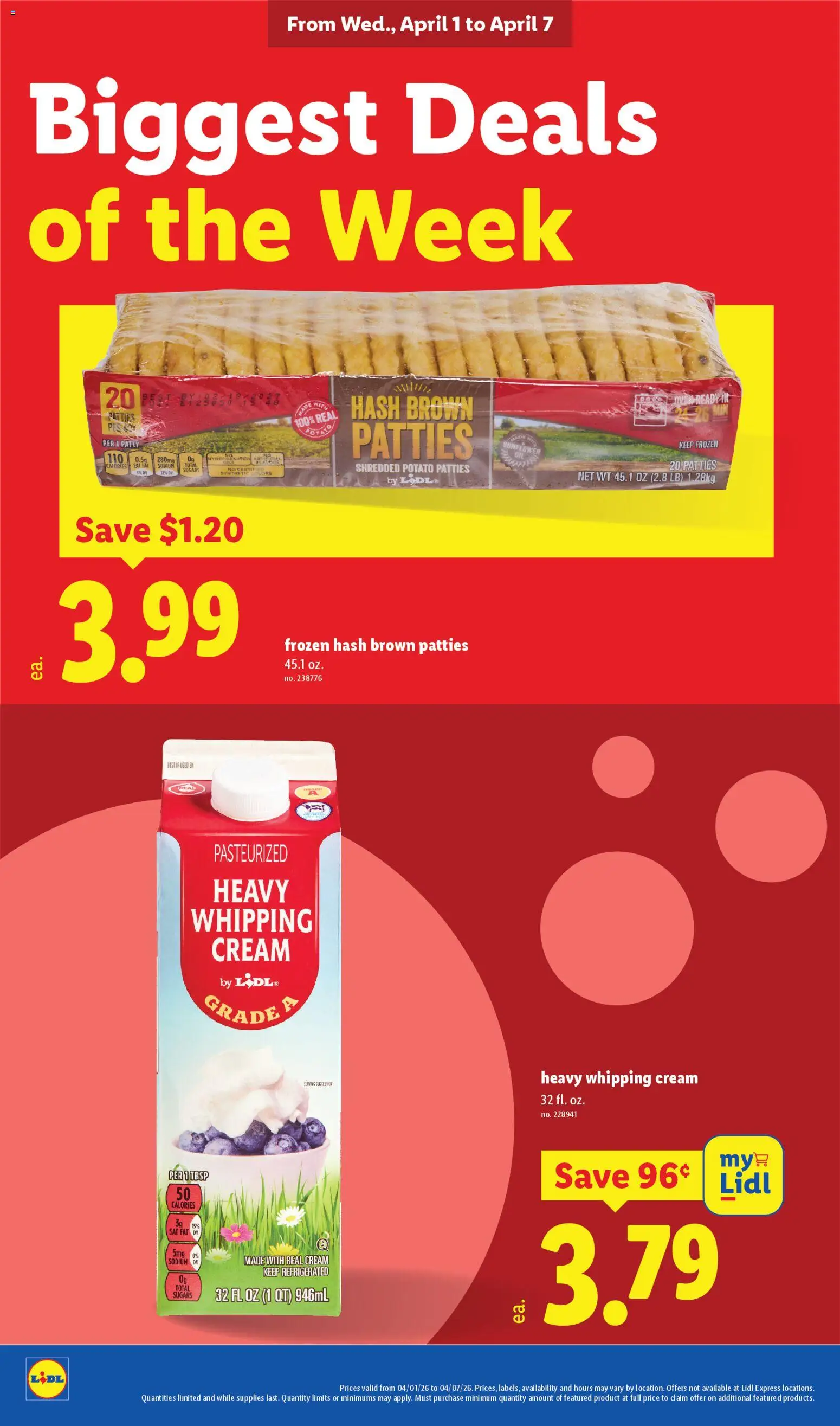 Lidl Weekly Ad - valid from 01.04.2026 | Page: 16 | Products: Cream