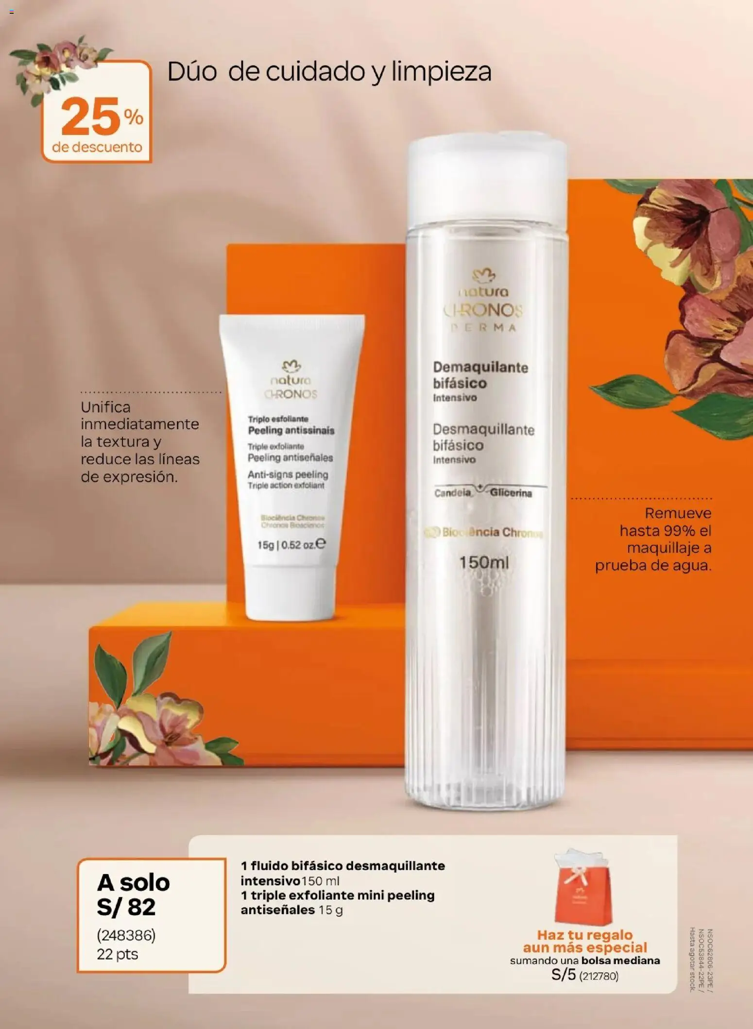Catálogo Natura válido desde 31.03.2026 | Página: 24 | Productos: Exfoliante, Bolsa, Maquillaje