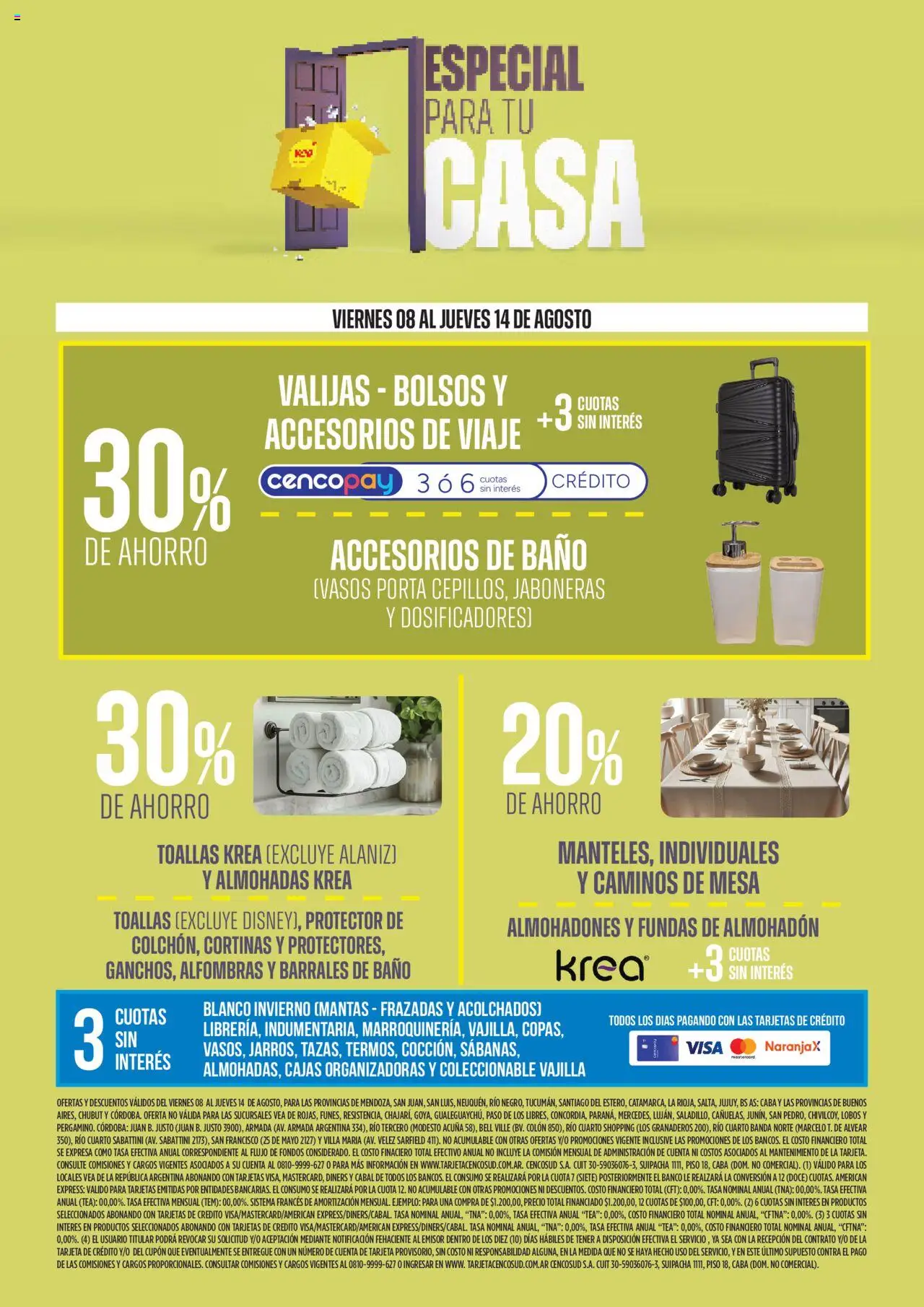Vea - Ofertas especial para tu casa │ válido desde el 08.08.2025 | Página: 10 | Productos: Toallas, Mesa, Baño, Vasos