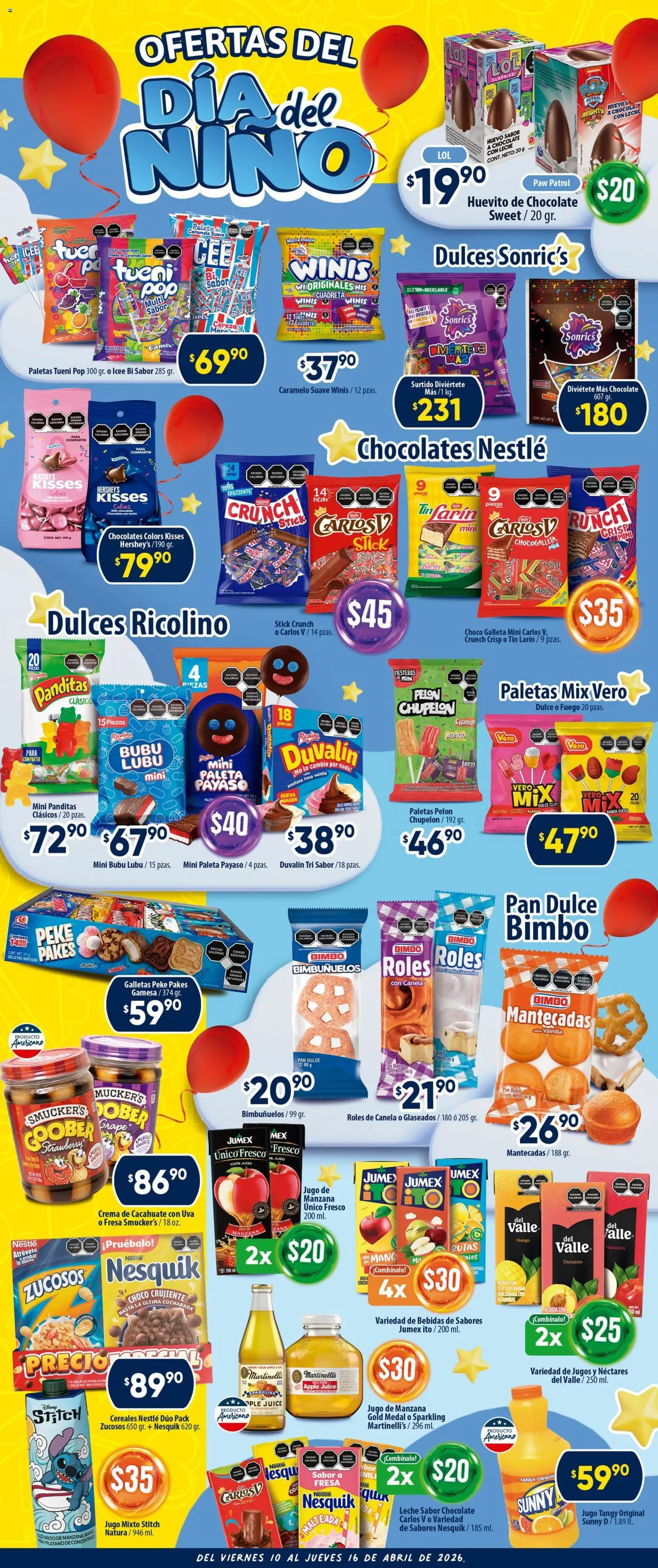 Nuevas ofertas de Calimax válidas en toda la República Mexicana desde el 10.04.2026. ¡Encuentra las mejores ofertas en Calimax folleto! | Página: 4 | Productos: Huevo, Leche, Mango, Jugo