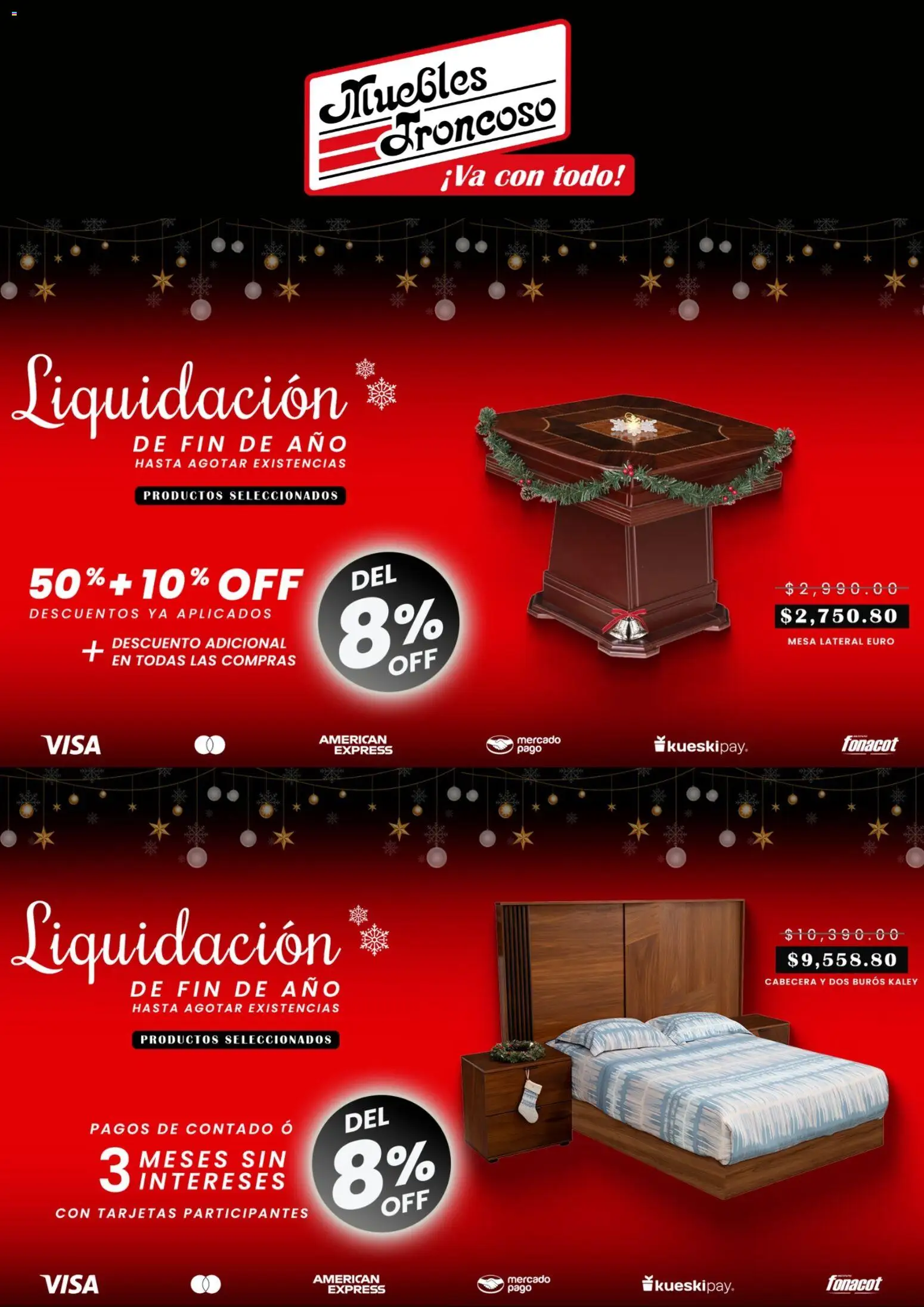 Nuevas ofertas de Muebles Troncoso válidas en toda la República Mexicana desde el 09.12.2025. ¡Encuentra las mejores ofertas en Muebles Troncoso catálogo! | Página: 2 | Productos: Cabecera, Mesa