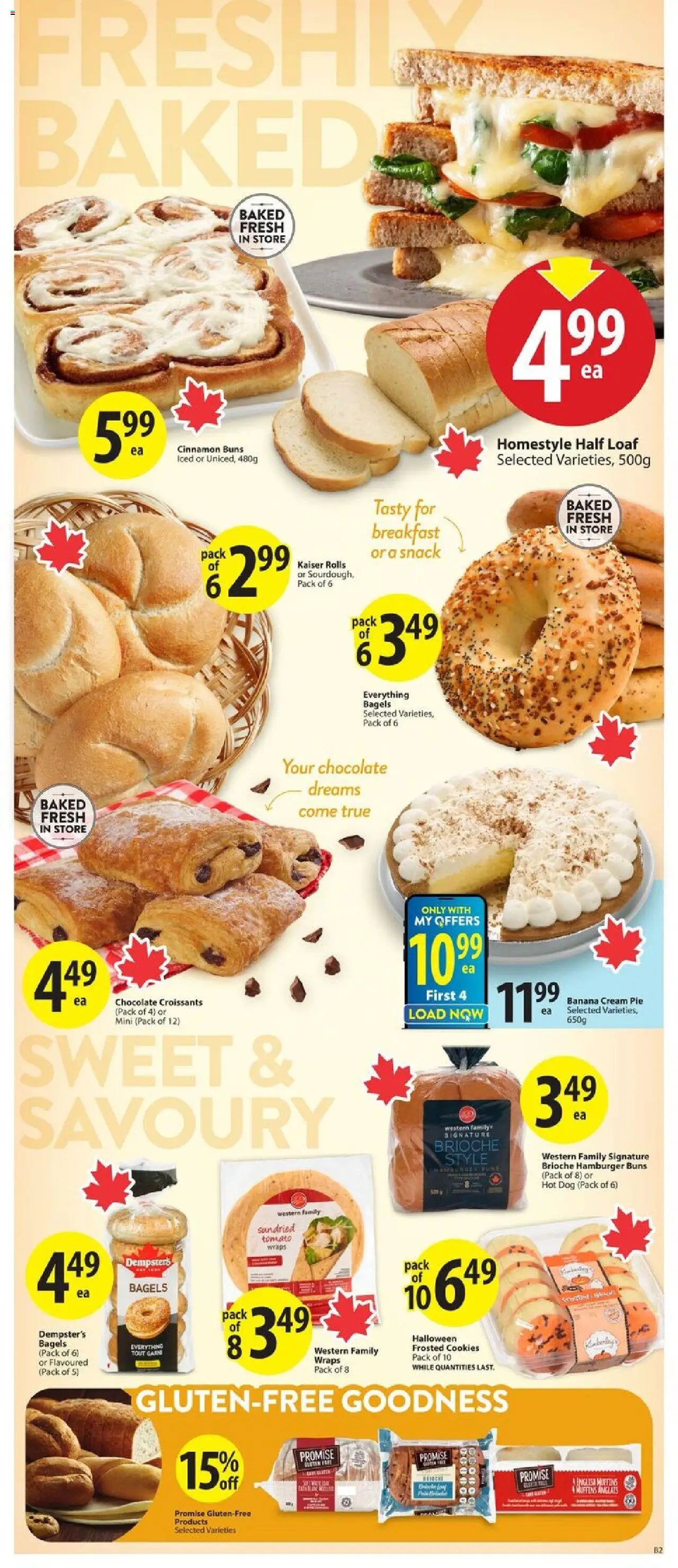 Save on foods flyer valid from 16.10.2025 | Page: 11 | Products: Cream, Cookies, Chocolate