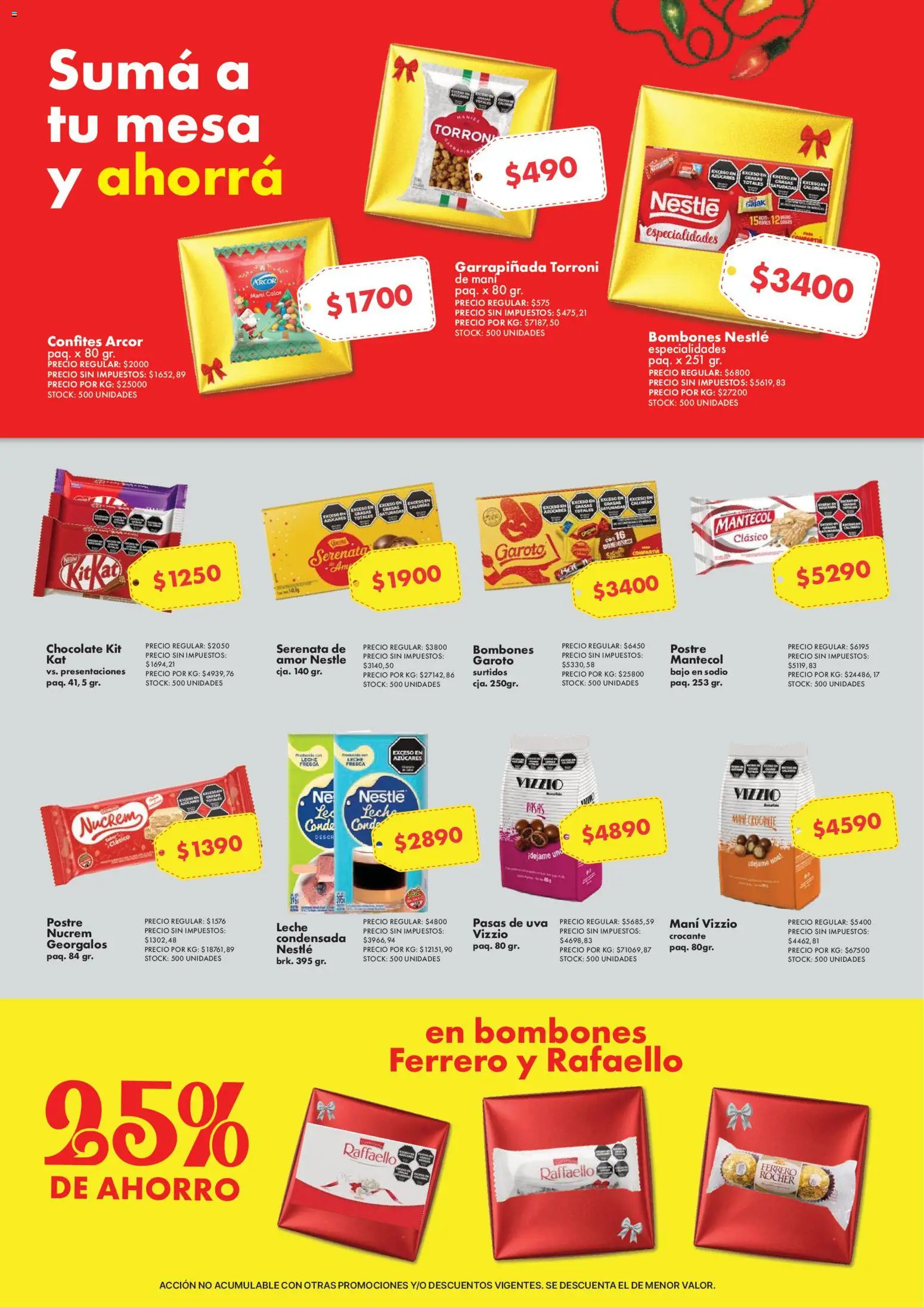 Vea - Especial Navidad  │ válido desde el 15.12.2025 | Página: 5 | Productos: Mesa, Mani, Leche, Chocolate