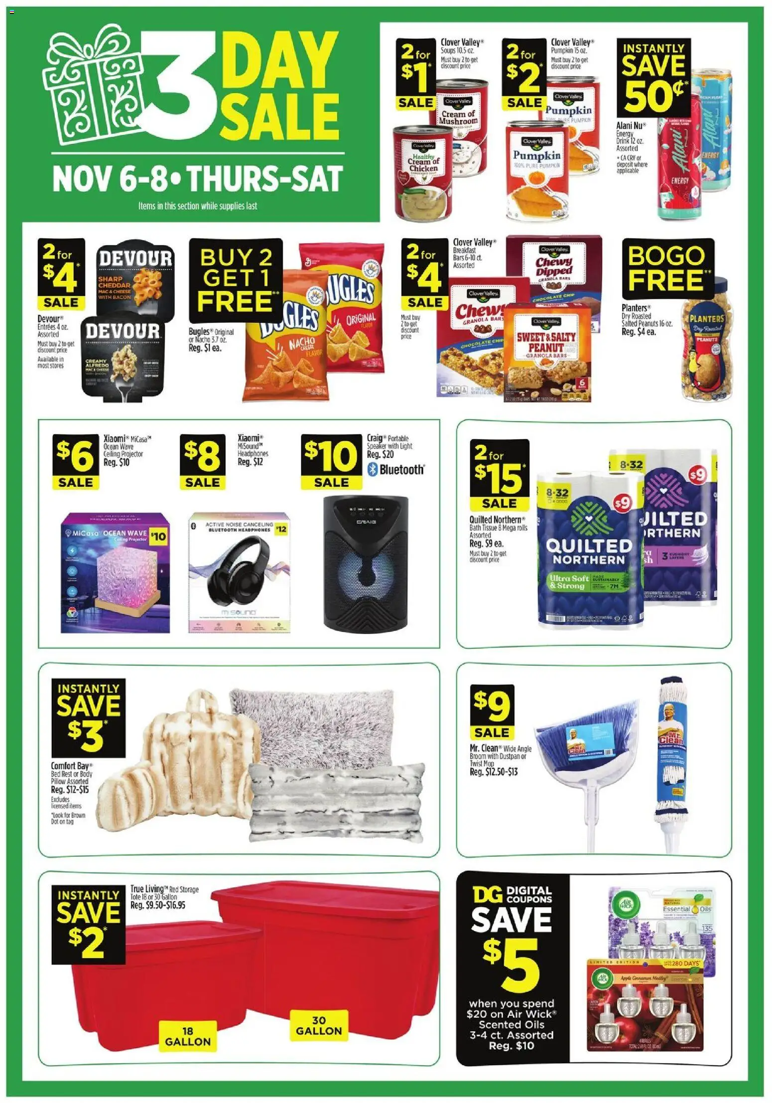 Dollar General Weekly Ad - TX - valid from 02.11.2025 | Page: 2 | Products: Pillow, Bath, Chocolate, Headphones