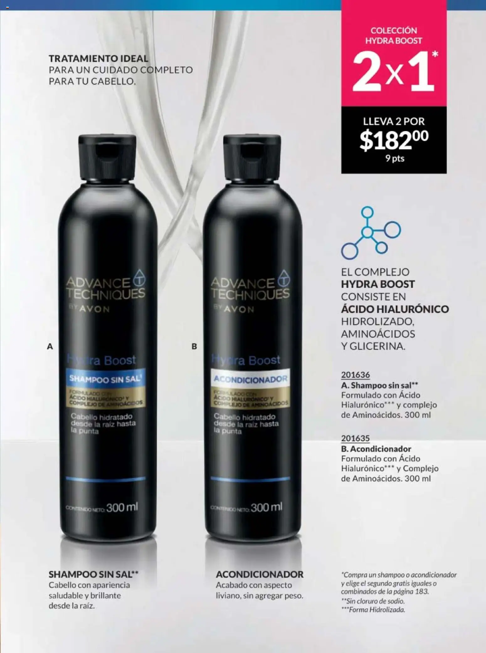 Nuevas ofertas de AVON válidas en toda la República Mexicana desde el 10.01.2026. ¡Encuentra las mejores ofertas en AVON campaña 2 2026! | Página: 175 | Productos: Sal, Acondicionador