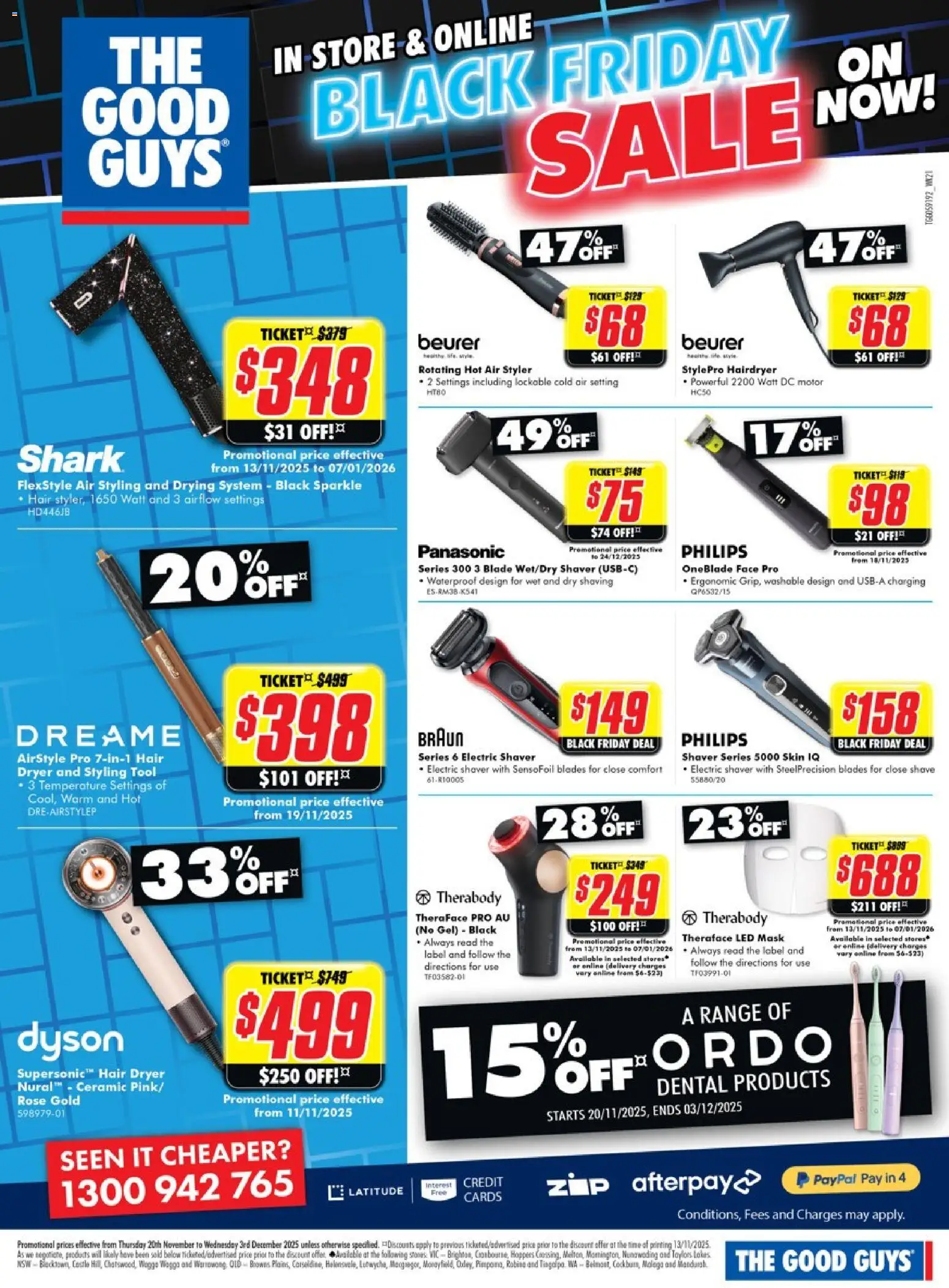 The Good Guys catalogue - valid from 19.11.2025 | Page: 14 | Products: Ergonomic, Dryer, Electric shaver, Hair dryer