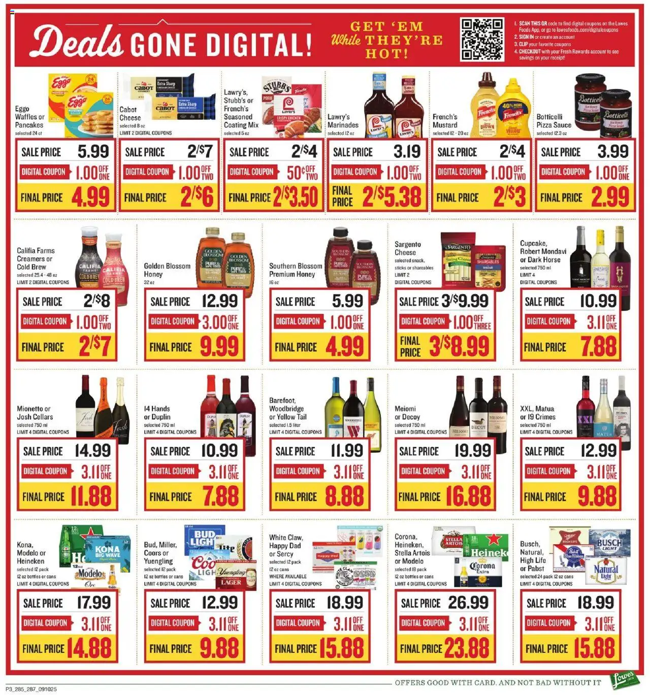 Lowes Foods Weekly Ad - NC - valid from 10.09.2025 | Page: 3 | Products: Clip, Pizza, Pork, Hat