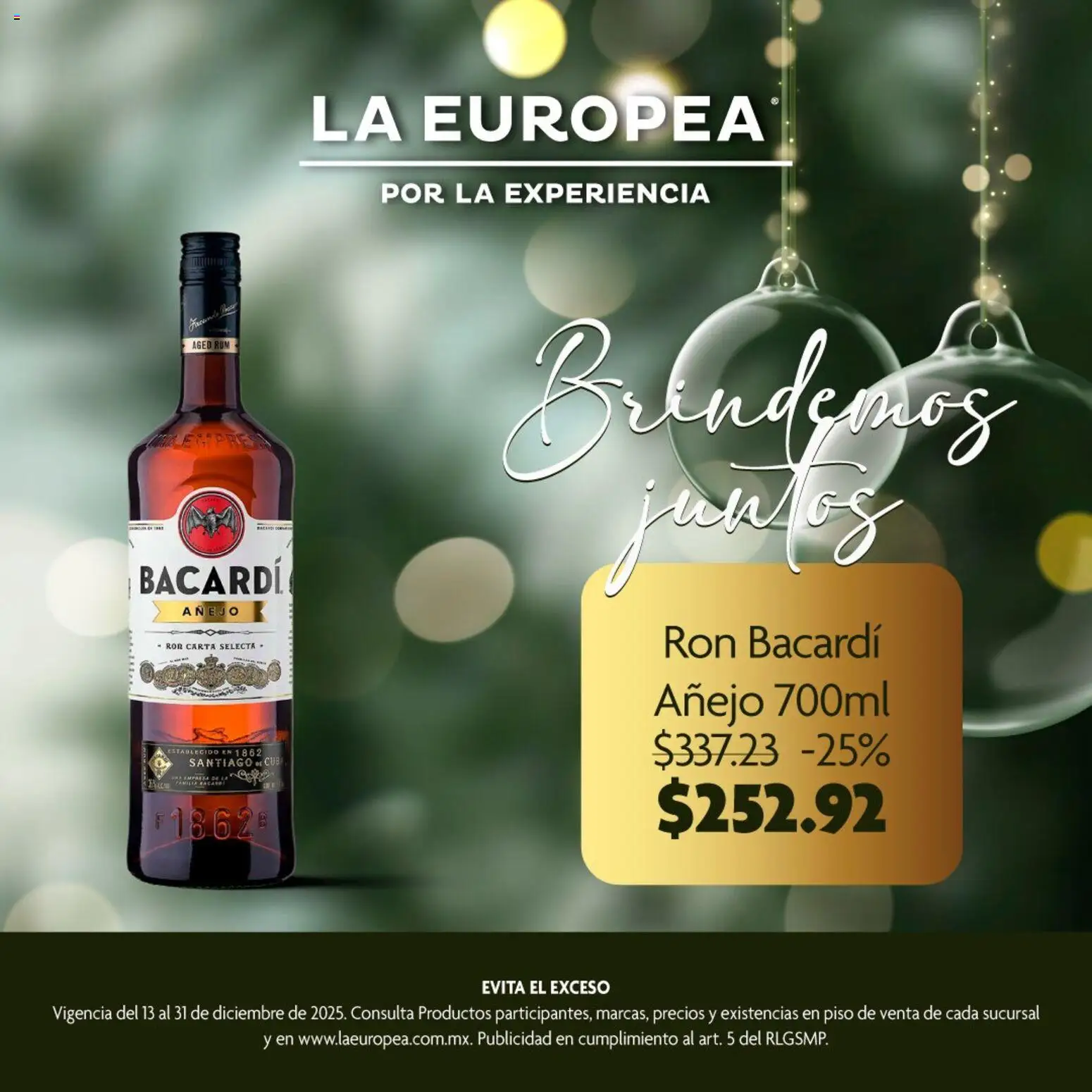 Nuevas ofertas de La Europea válidas en toda la República Mexicana desde el 13.12.2025. ¡Encuentra las mejores ofertas en La Europea catálogo Celebra con etiquetas premium! | Página: 4