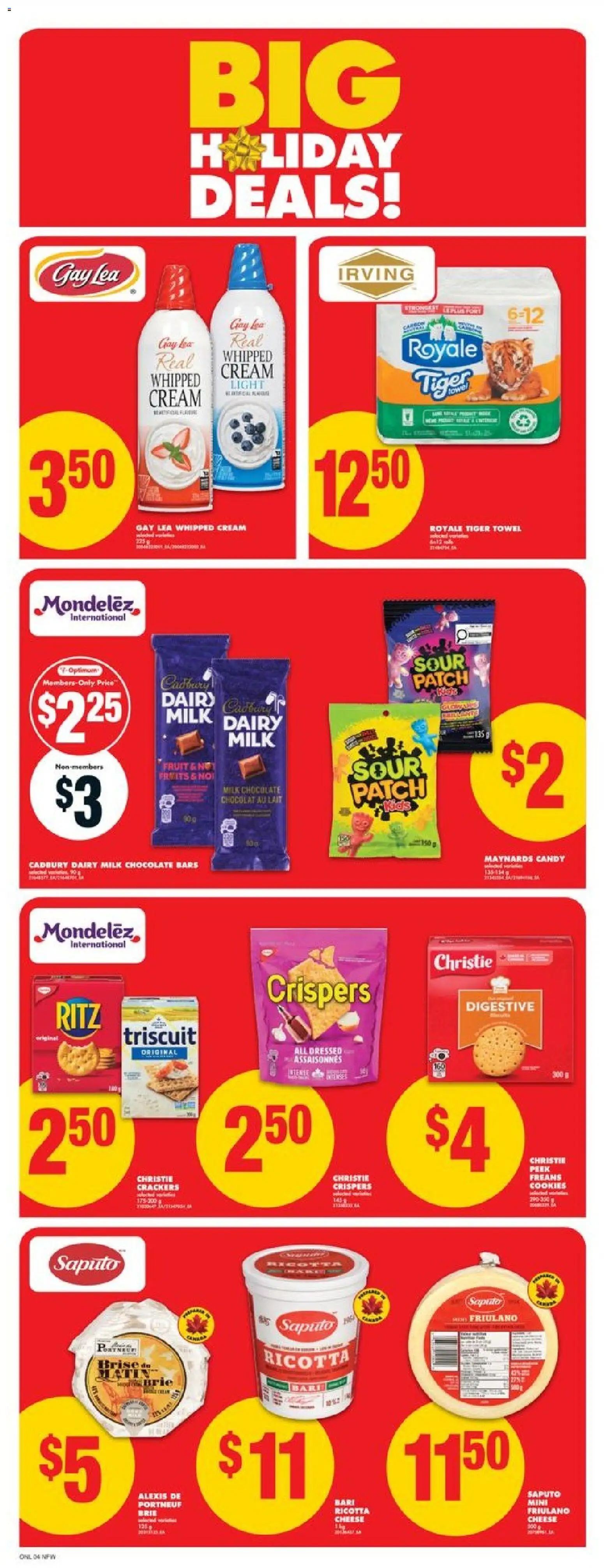 No Frills flyer valid from 27.11.2025 | Page: 9 | Products: Cream, Cookies, Cheese, Chocolate