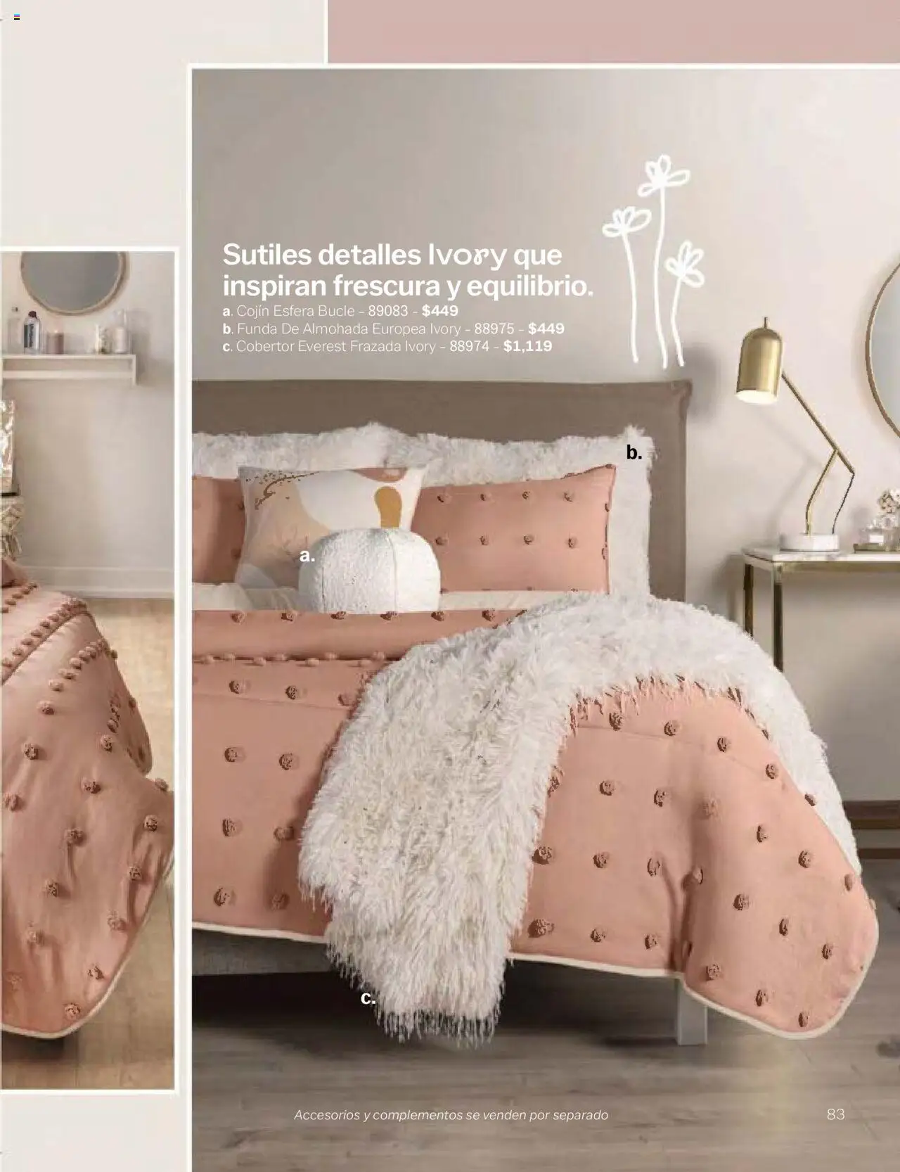 Nuevas ofertas de Vianney válidas en toda la República Mexicana desde el 24.01.2025. ¡Encuentra las mejores ofertas en Vianney catálogo Chavos! | Página: 85 | Productos: Cobertor, Funda, Funda de almohada, Almohada