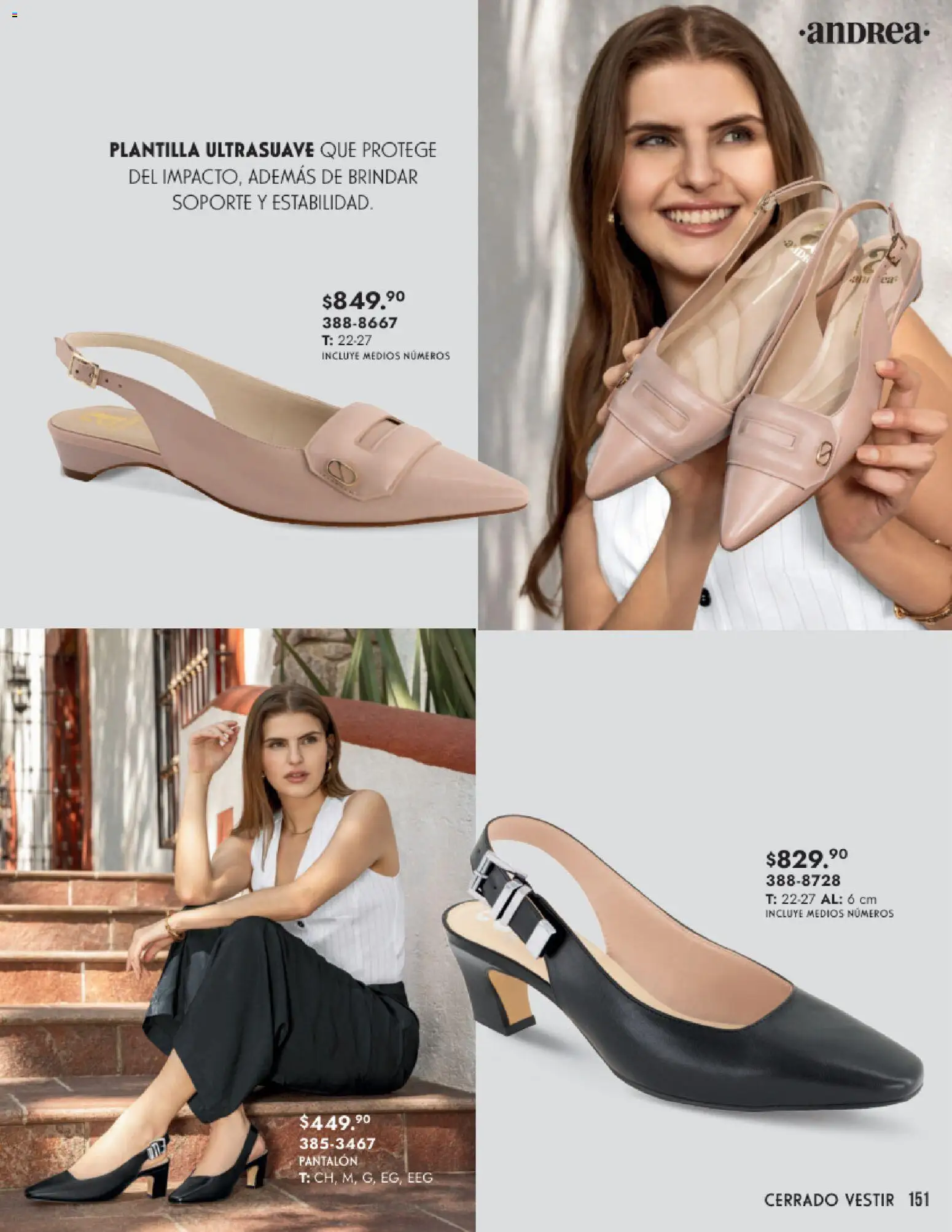 Nuevas ofertas de Andrea válidas en toda la República Mexicana desde el 25.01.2026. ¡Encuentra las mejores ofertas en Andrea catálogo Calzado Dama! | Página: 151