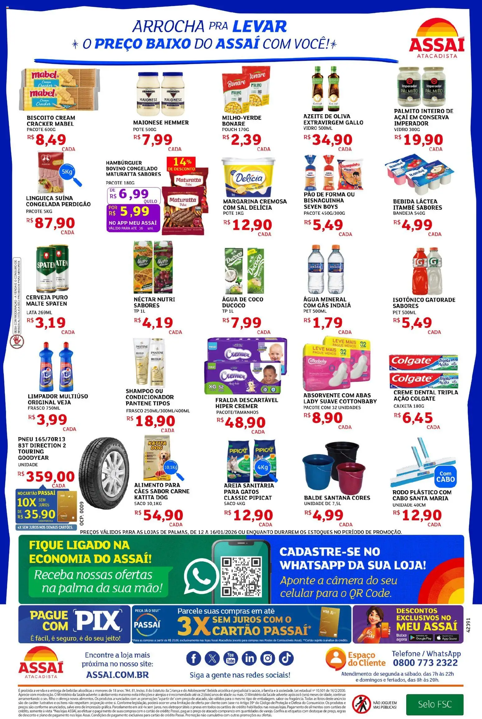 Assaí Atacadista Folheto - válido de 15.01.2026 | Página: 2 | Produtos: Pão, Base, Carne, Creme