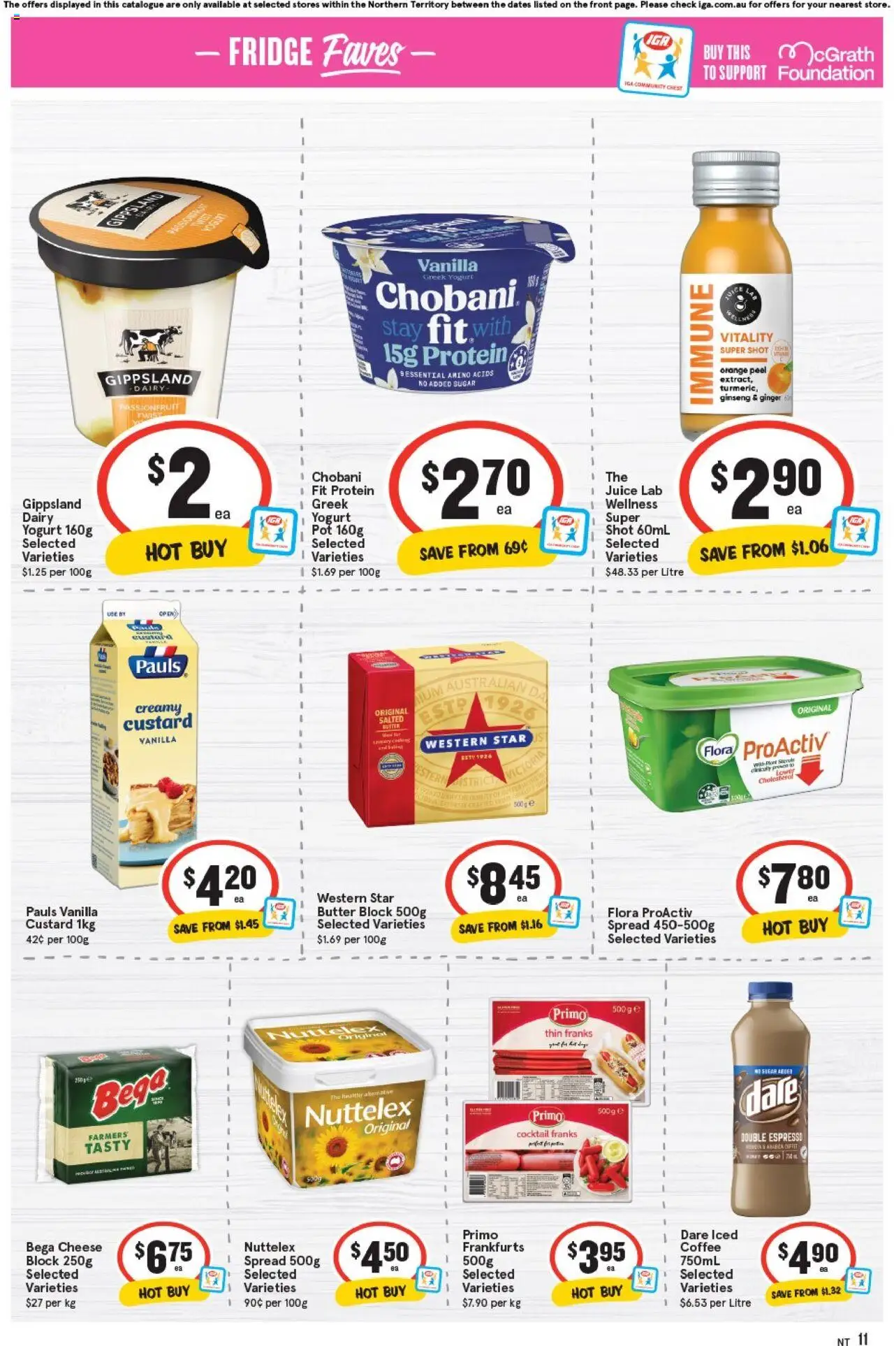 IGA catalogue - valid from 10.09.2025 | Page: 11 | Products: Pot, Dairy, Butter, Juice