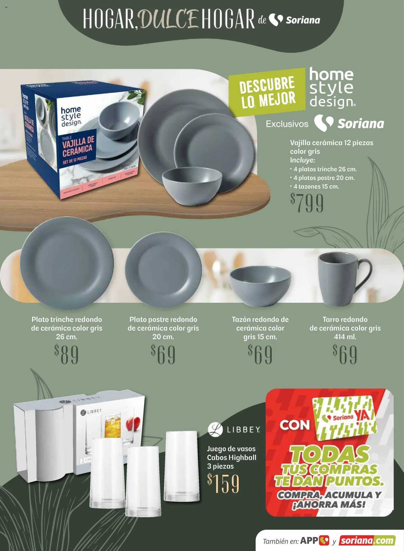Nuevas ofertas de Soriana válidas en toda la República Mexicana desde el 15.04.2026. ¡Encuentra las mejores ofertas en Soriana Hogar Dulce Hogar Híper Nacional! | Página: 12 | Productos: Juego, Té, Vasos