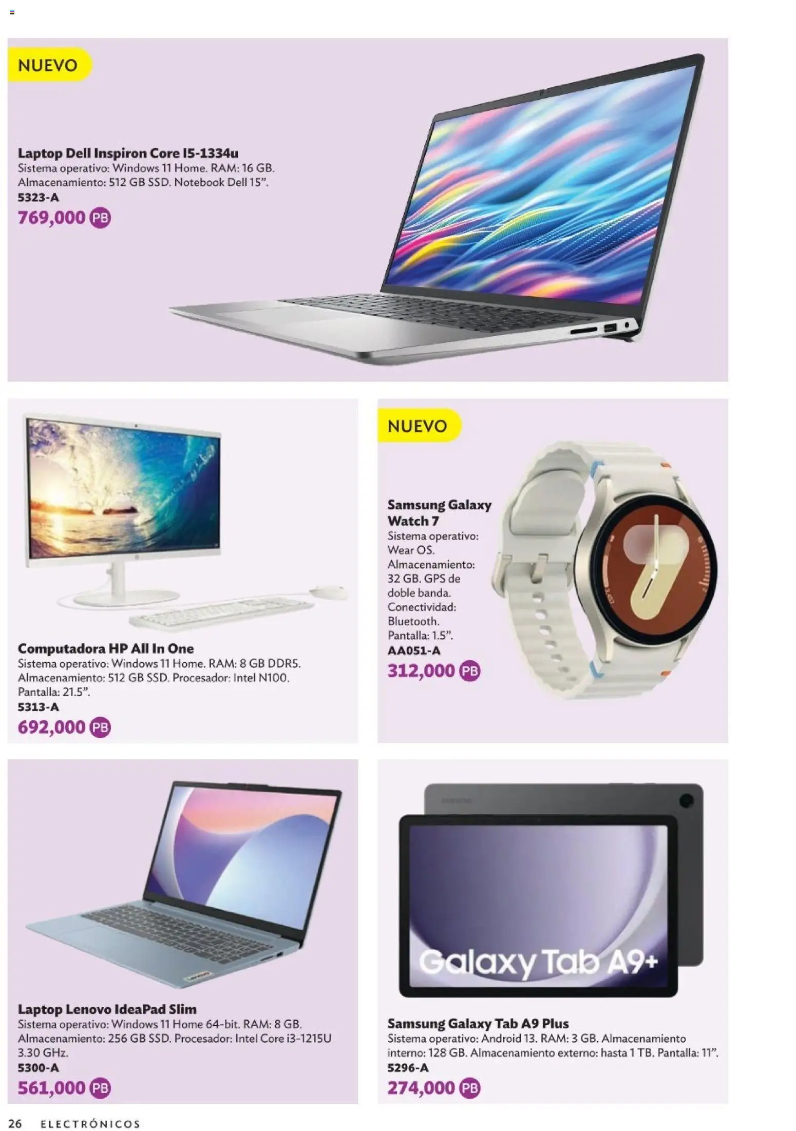 Nuevas ofertas de Betterware válidas en toda la República Mexicana desde el 05.01.2026. ¡Encuentra las mejores ofertas en Betterware Catálogo de Premios! | Página: 26 | Productos: Notebook, Computadora