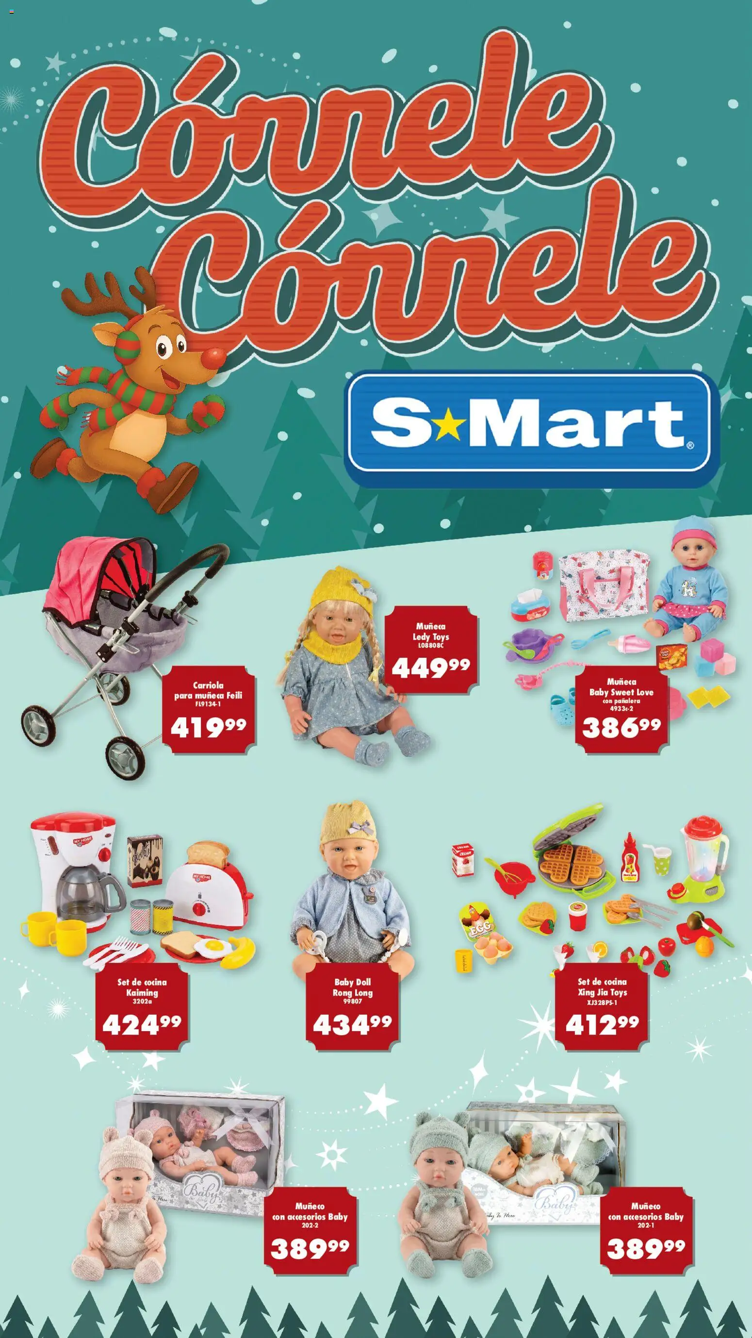 Nuevas ofertas de S-Mart válidas en toda la República Mexicana desde el 12.12.2025. ¡Encuentra las mejores ofertas en S-Mart folleto Ofertas de Feria Reynosa! | Página: 1 | Productos: Carriola, Cocina