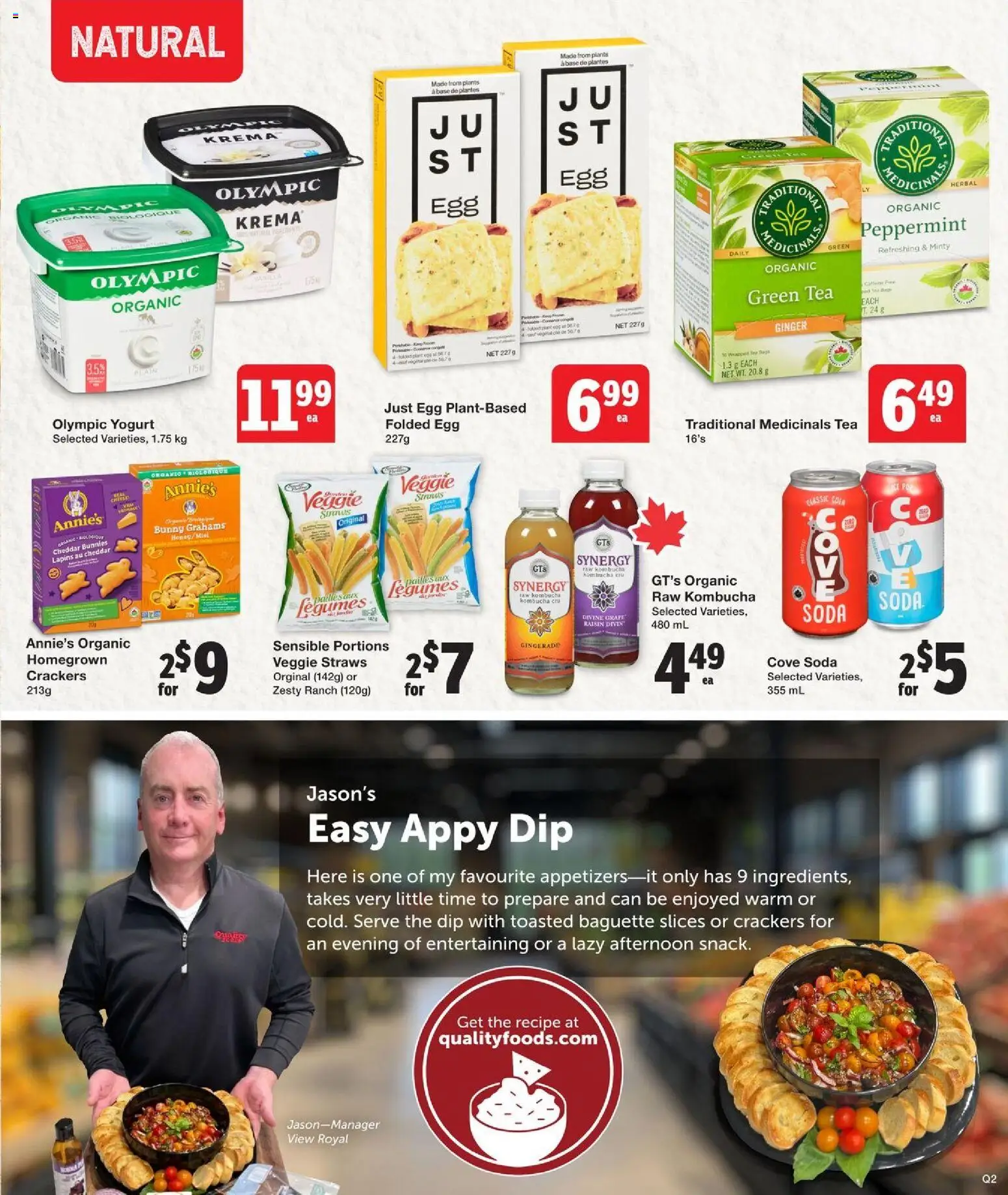 Quality Foods flyer valid from 19.02.2026 | Page: 15 | Products: Tea, Yogurt