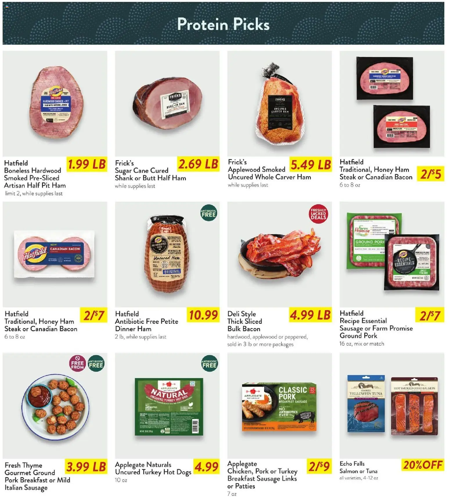 Fresh Thyme Weekly Ad - WI - valid from 10.12.2025 | Page: 9 | Products: Ham, Pork, Sausage, Hot Dogs