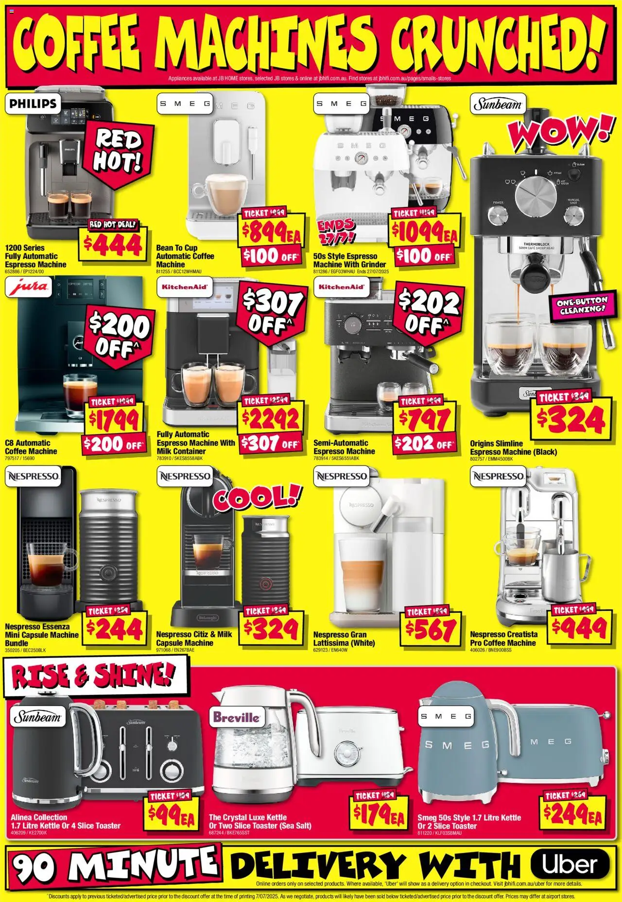 JB Hi-Fi catalogue - valid from 17.07.2025 | Page: 3 | Products: Coffee, Kettle, Grinder, Espresso machine