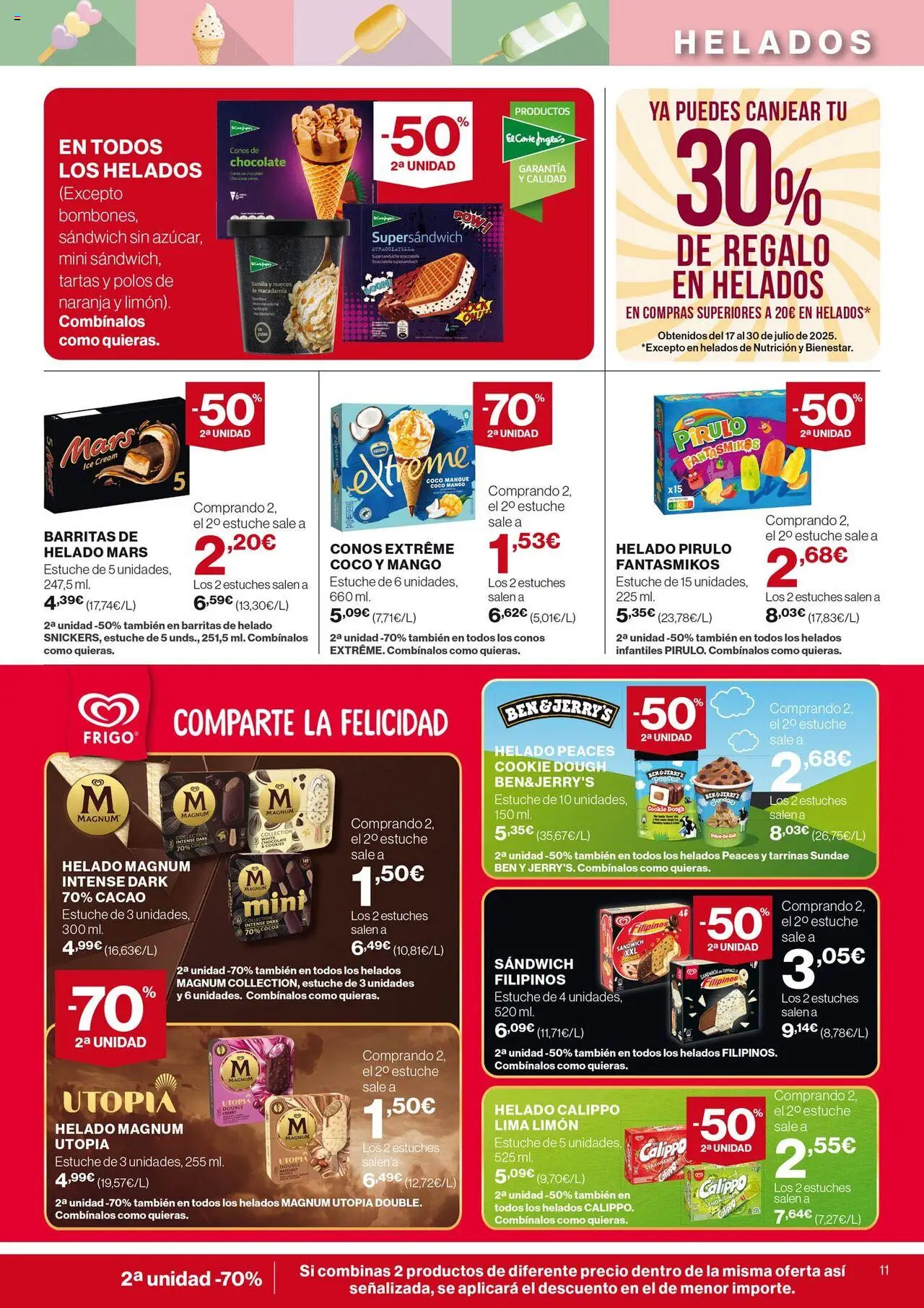 Nuevas ofertas de El Corte Inglés válidas en toda la República Mexicana desde el 31.07.2025. ¡Encuentra las mejores ofertas en El Corte Inglés - Catálogo Nuestros Mejores Precios! | Página: 11 | Productos: Limón, Lima, Chocolate, Nueces