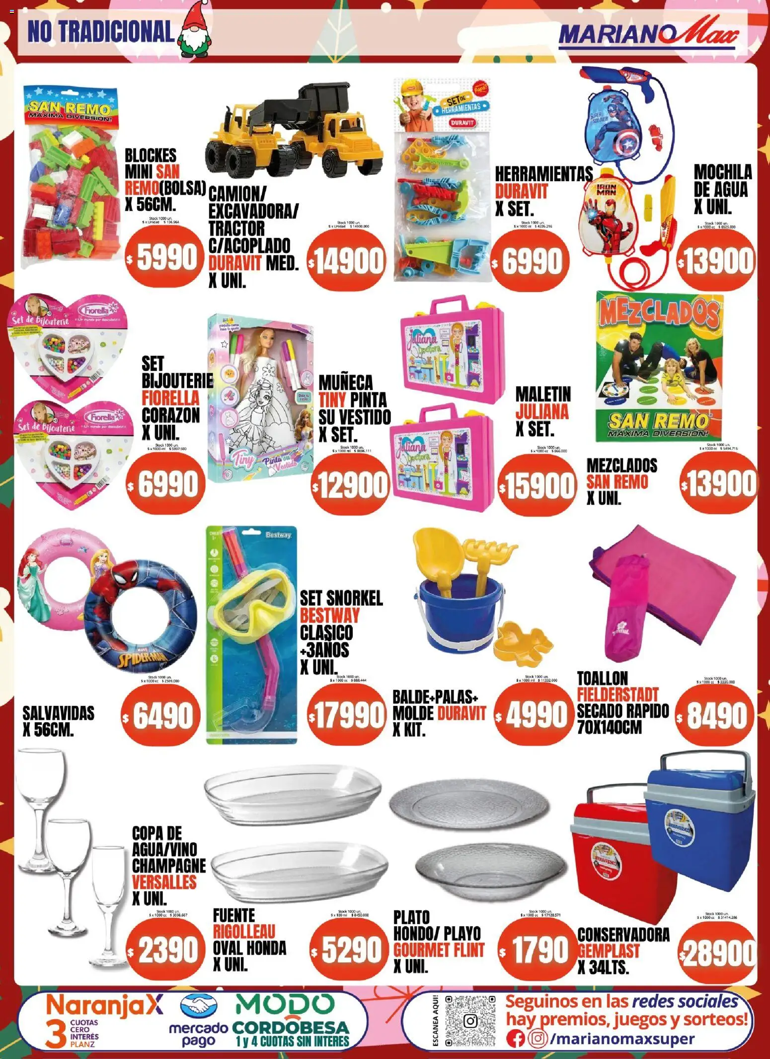 Mariano Max - Catálogo │ válido desde el 15.12.2025 | Página: 8 | Productos: Vestido, Molde, Tractor, Mochila