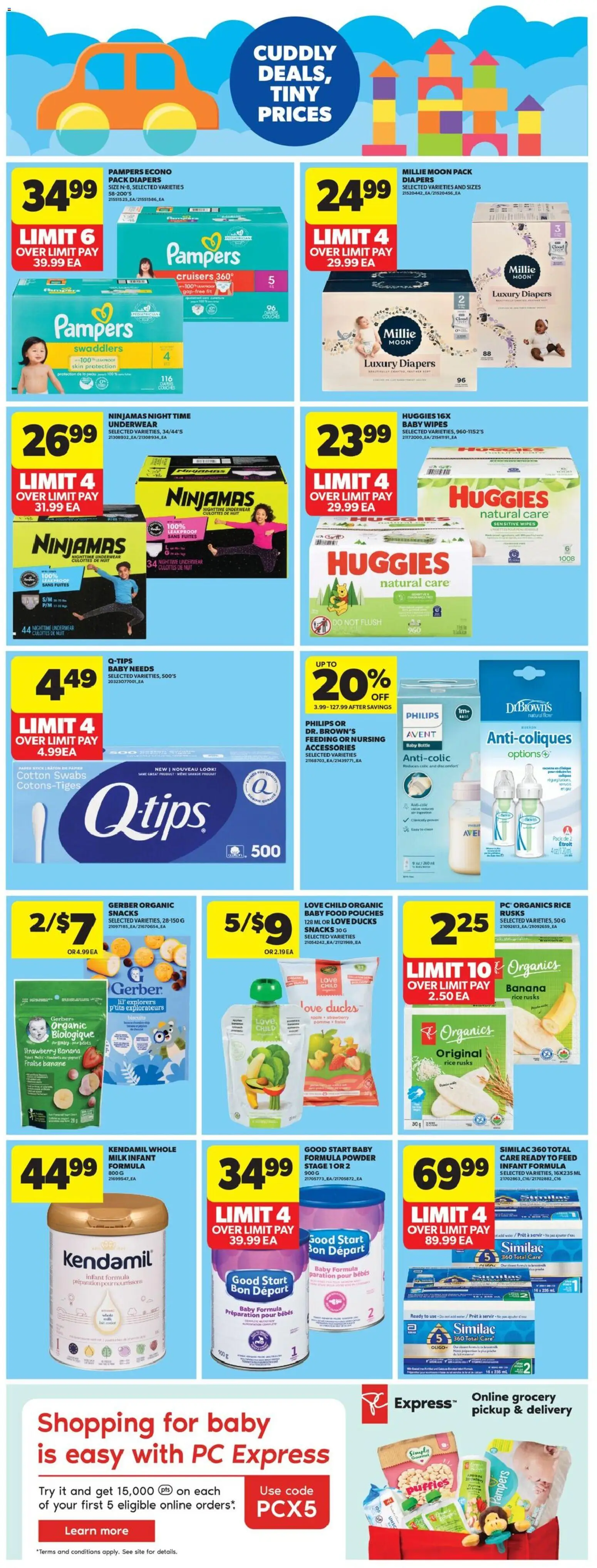 Real Canadian Superstore flyer valid from 26.02.2026 | Page: 24 | Products: Rice, PC, Powder, Underwear