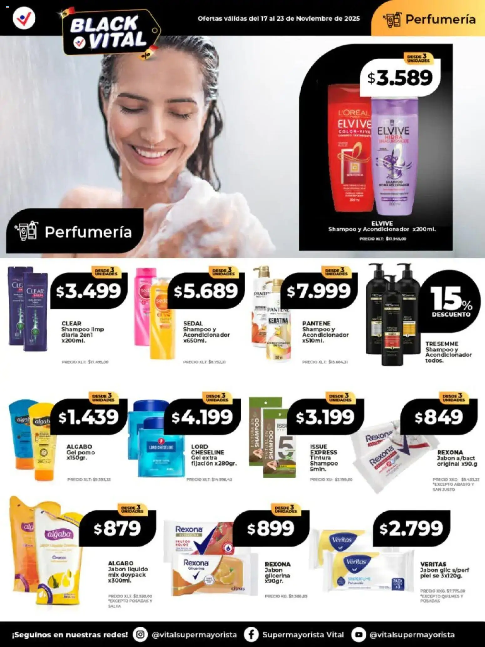 Vital - Ofertas │ válido desde el 17.11.2025 | Página: 2 | Productos: Jabón líquido, Shampoo, Tintura, Acondicionador