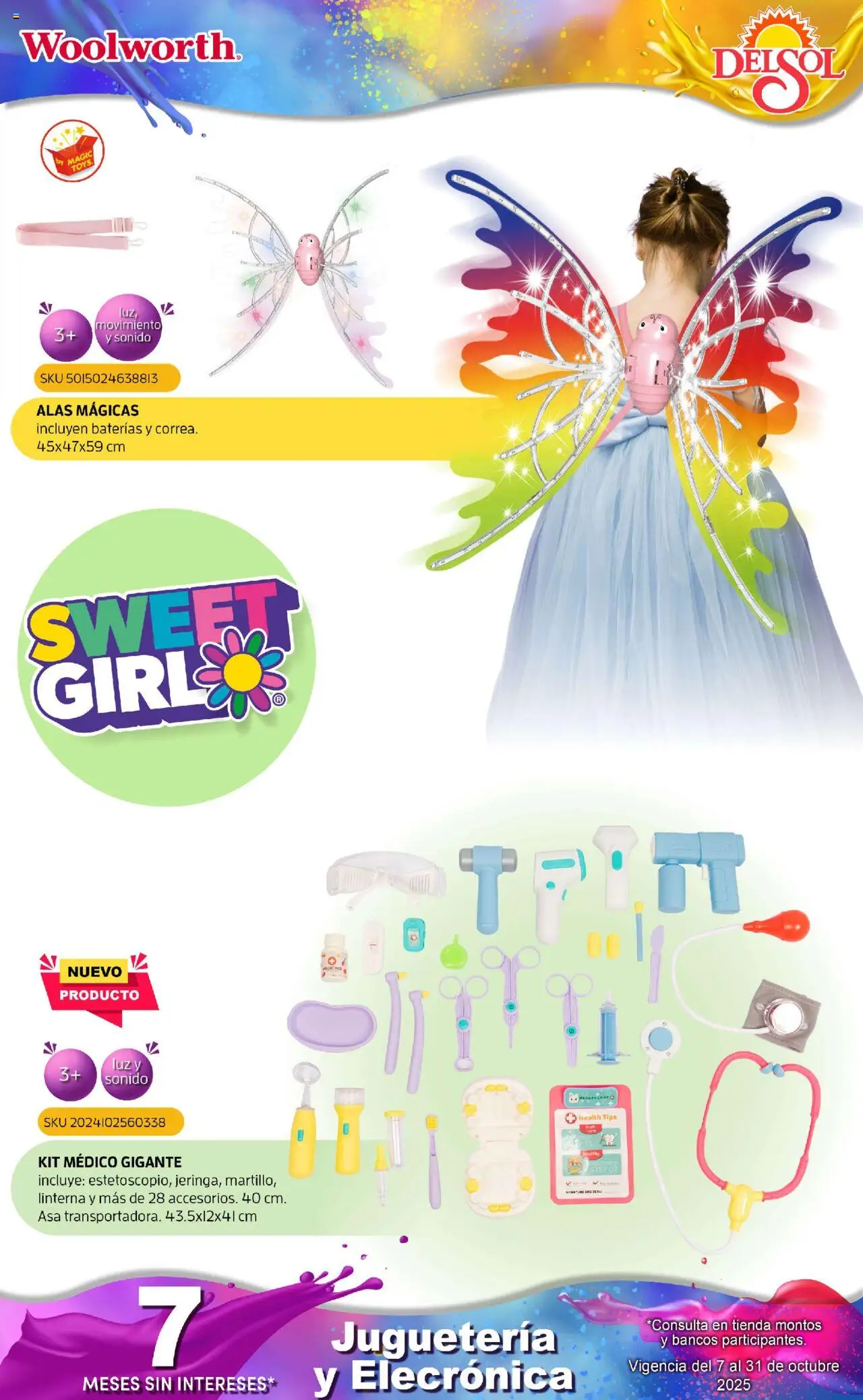 Nuevas ofertas de Del Sol y Woolworth válidas en toda la República Mexicana desde el 07.10.2025. ¡Encuentra las mejores ofertas en Del Sol y Woolworth - Catálogo Castillo Del Juguete! | Página: 91 | Productos: Linterna