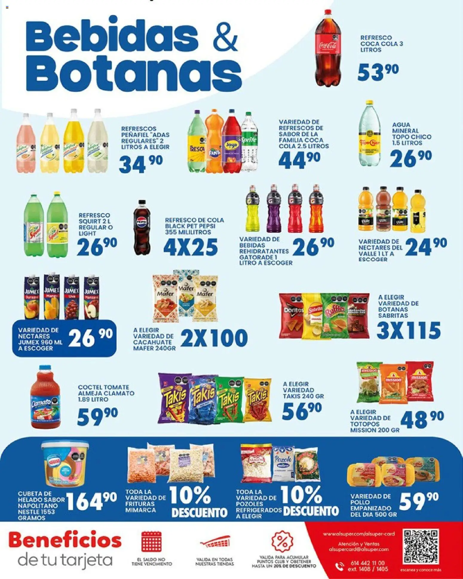 Nuevas ofertas de Alsuper válidas en toda la República Mexicana desde el 21.03.2026. ¡Encuentra las mejores ofertas en Alsuper folleto Casas Grandes! | Página: 7 | Productos: Refresco, Cacahuate, Tomate, Helado