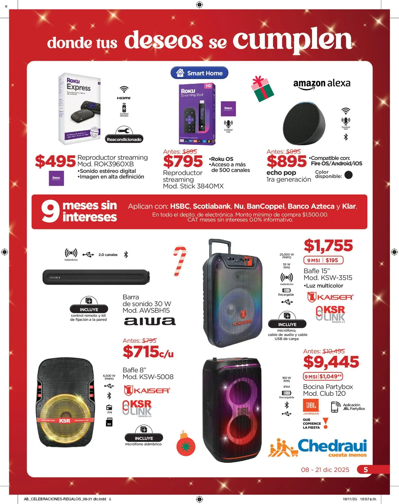 Nuevas ofertas de Chedraui válidas en toda la República Mexicana desde el 08.12.2025. ¡Encuentra las mejores ofertas en Chedraui folleto! | Página: 5