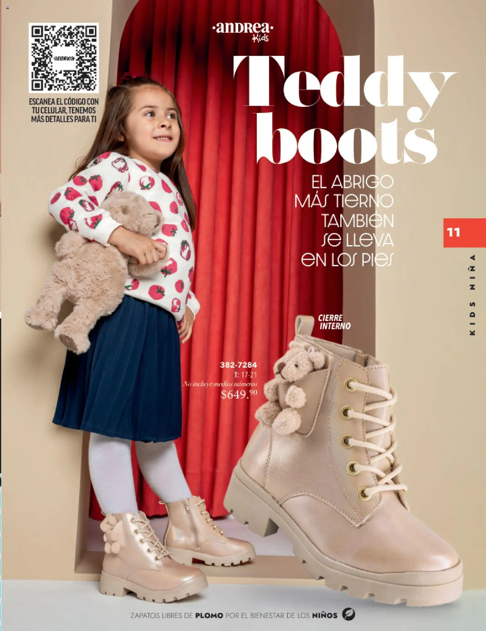 Nuevas ofertas de Andrea válidas en toda la República Mexicana desde el 26.11.2025. ¡Encuentra las mejores ofertas en Andrea catálogo Infantil Kids! | Página: 10 | Productos: Abrigo, Zapatos