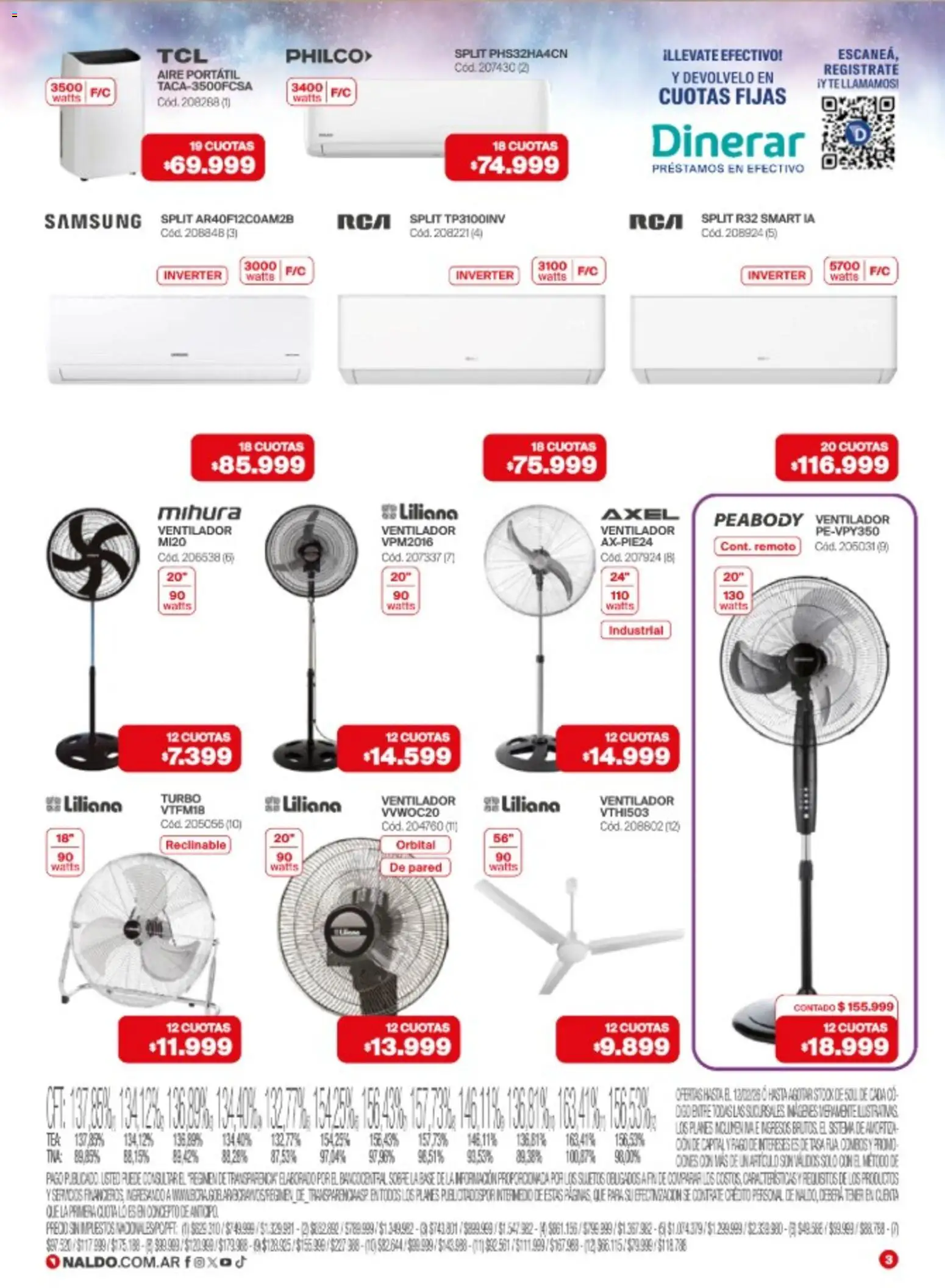 Naldo catálogo │ válido desde el 02.02.2026 | Página: 3 | Productos: Ventilador, Sobre