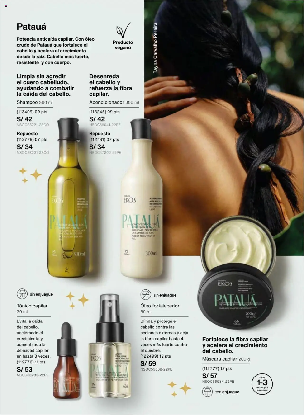 Catálogo Natura válido desde 03.10.2025 | Página: 150 | Productos: Máscara, Shampoo, Acondicionador, Aceite