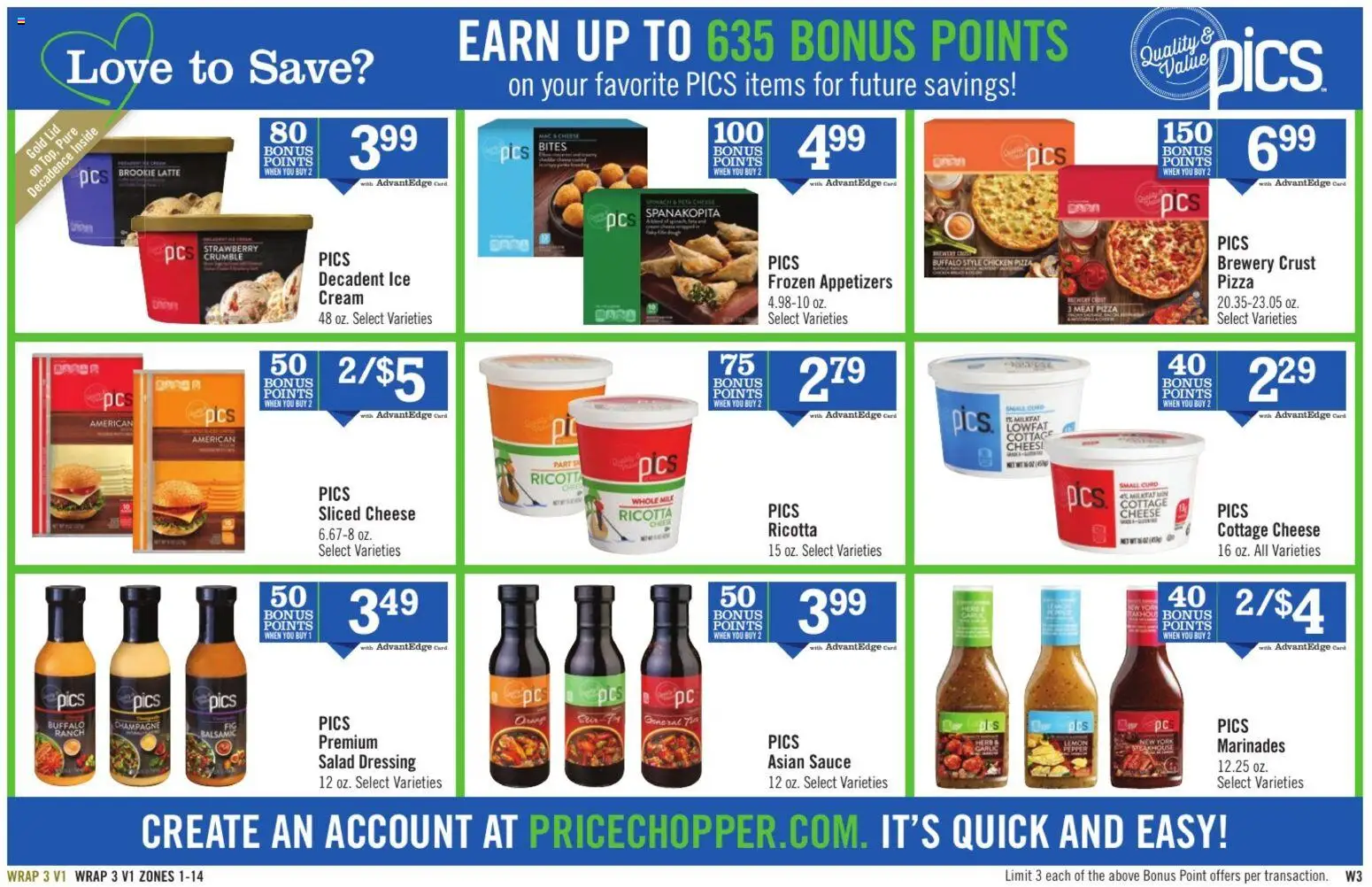 Price Chopper - Weekly Ad - valid from 12.04.2026 | Page: 15 | Products: Milk, Cream, Salad, Sauce