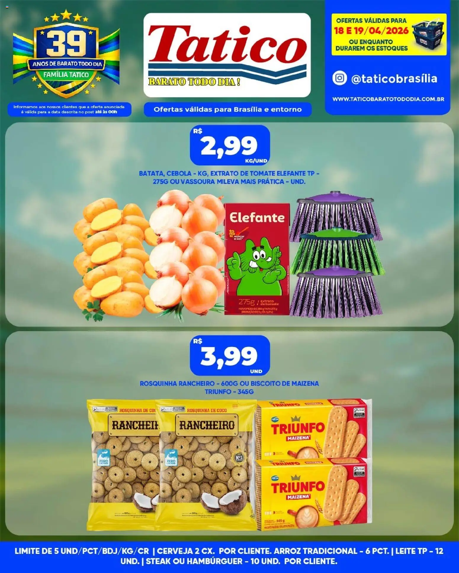 Tatico Folheto - válido de 20.04.2026 | Página: 21 | Produtos: Coco, Cerveja, Hambúrguer, Açúcar