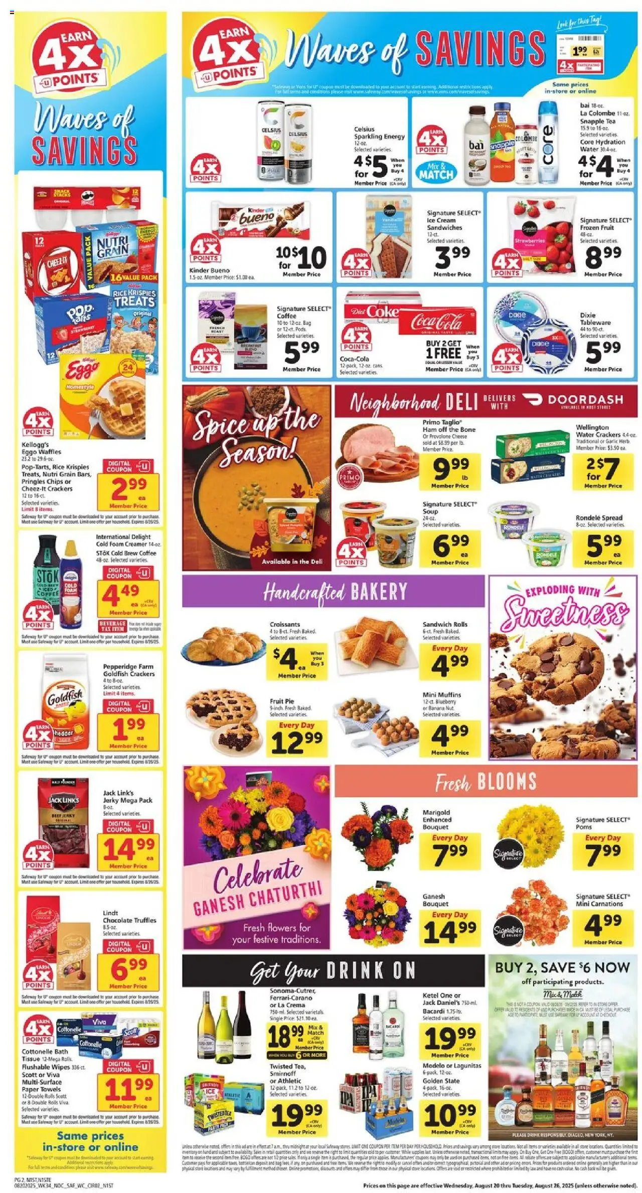 Safeway Weekly Ad - valid from 20.08.2025 | Page: 2 | Products: Coffee, Rice, Beef, Bag