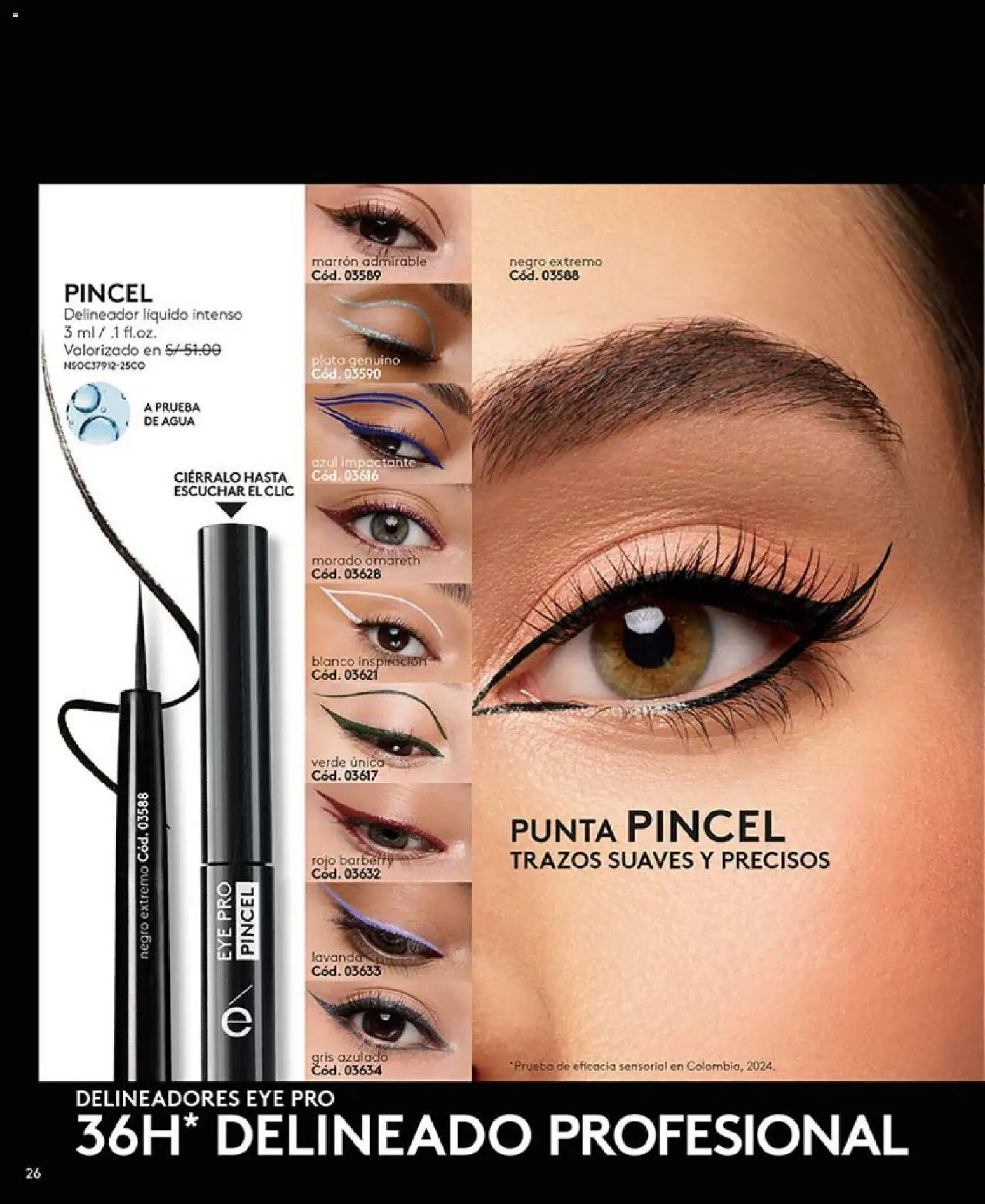 Catálogo Ésika válido desde 31.01.2026 | Página: 26 | Productos: Delineador, Pincel