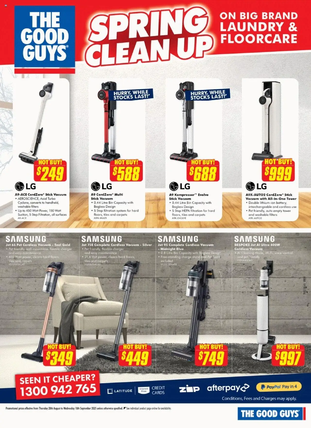 The Good Guys catalogue - valid from 27.08.2025 | Page: 10 | Products: Charger, Pot, Laundry